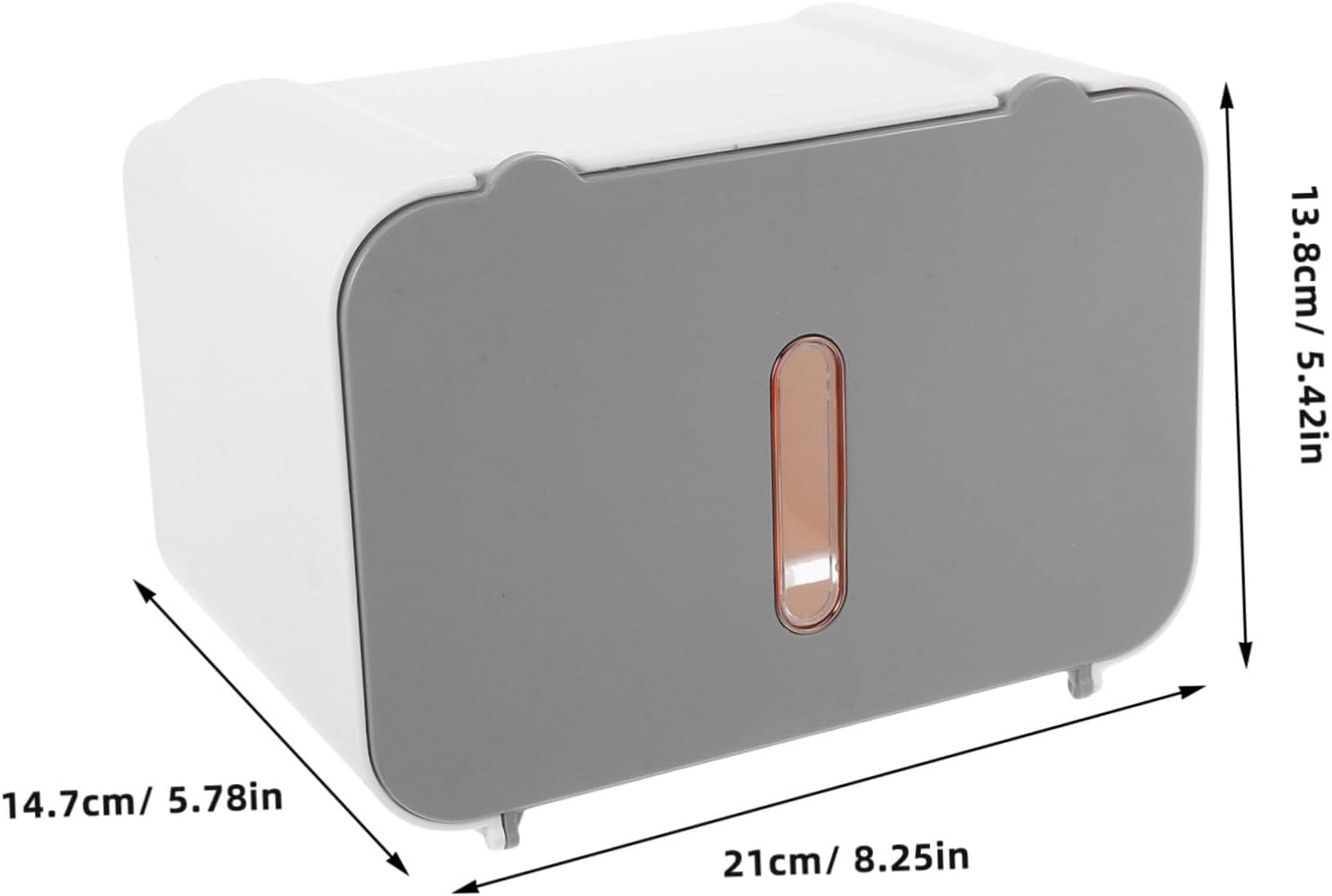 Angoily Bathroom Storage Touchless Paper Towel Dispenser Wall-Mounted Tissue Box Large Capacity image number 1