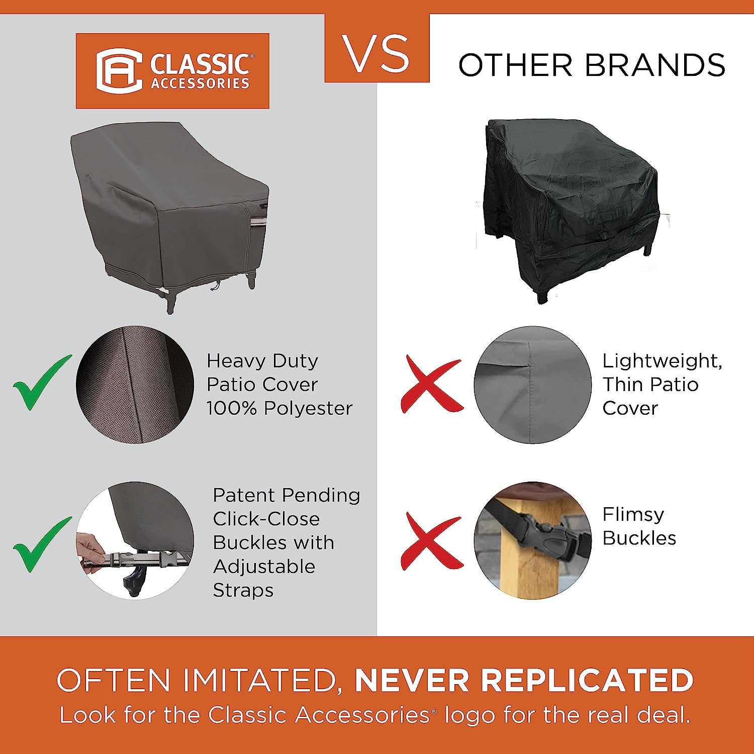 Classic Accessories Ravenna Water-Resistant 26.5 Inch Kettle BBQ Grill Cover image number 1