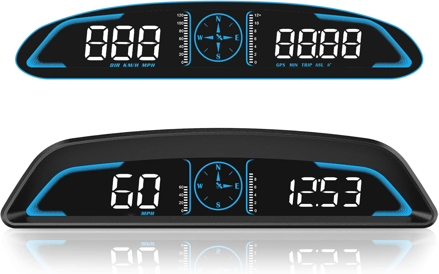Sinotrack Digital GPS Speedometer Universal Heads up Display for Car 5.5 Inch Large LCD Display HUD with MPH Speed Fatigued Driving Alert Overspeed Alarm Trip Meter for All Vehicle image number 6