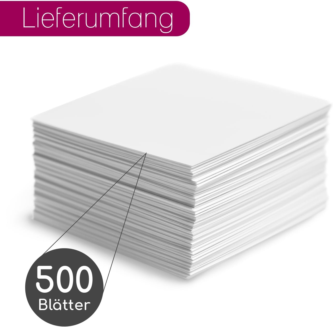 Younikat Replacement Paper for Long-Lasting Projector Drawing Fun - Square I Paper Cuts for Refilling I 500 Sheets I Dv_428 image number 4