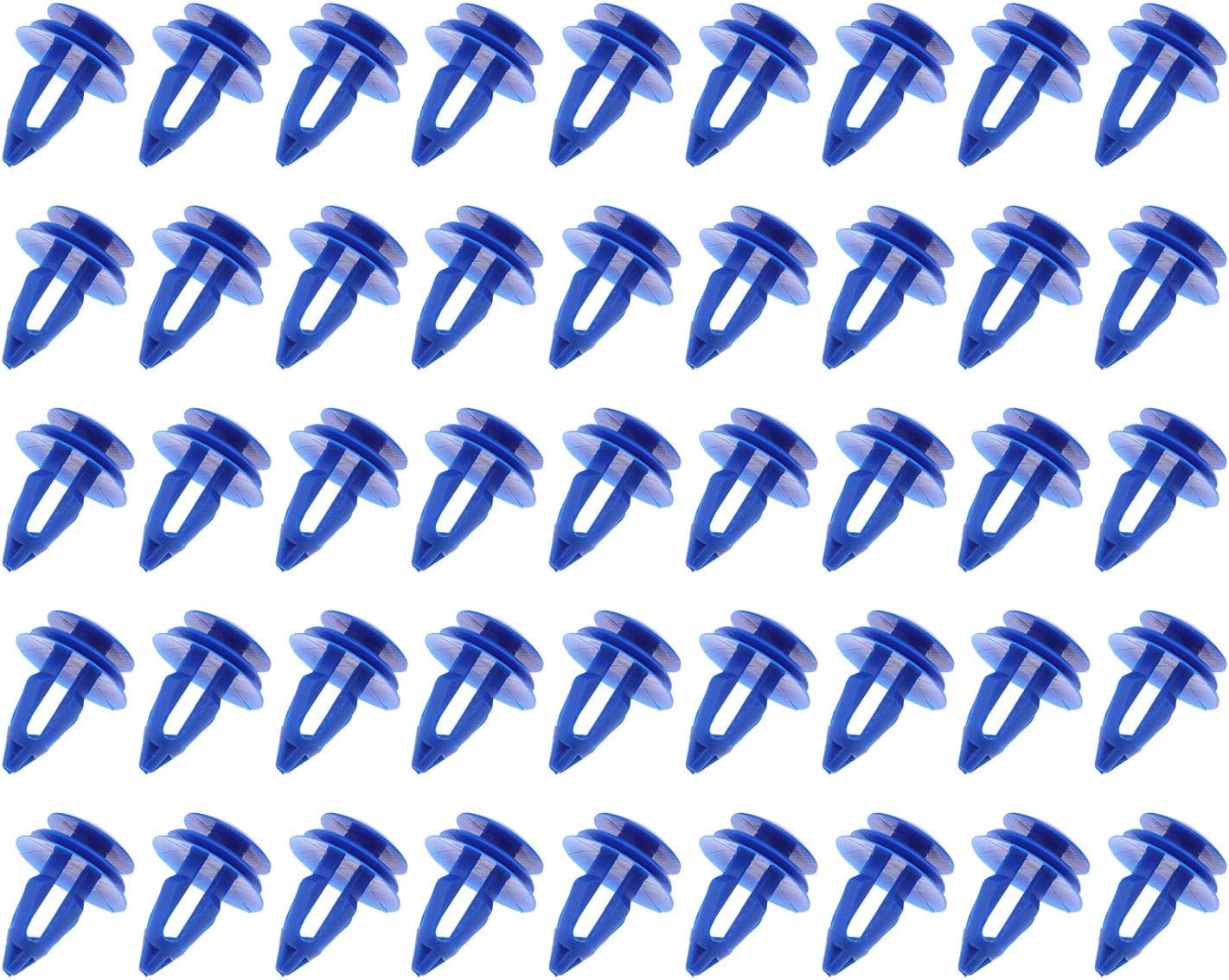 Emsea 50X Car Trim Clip Retainers LR027255 Blue Plastic Front Rear Wheel Arch Moulding Fasteners Compatible with Range Rover Evoque image number 3