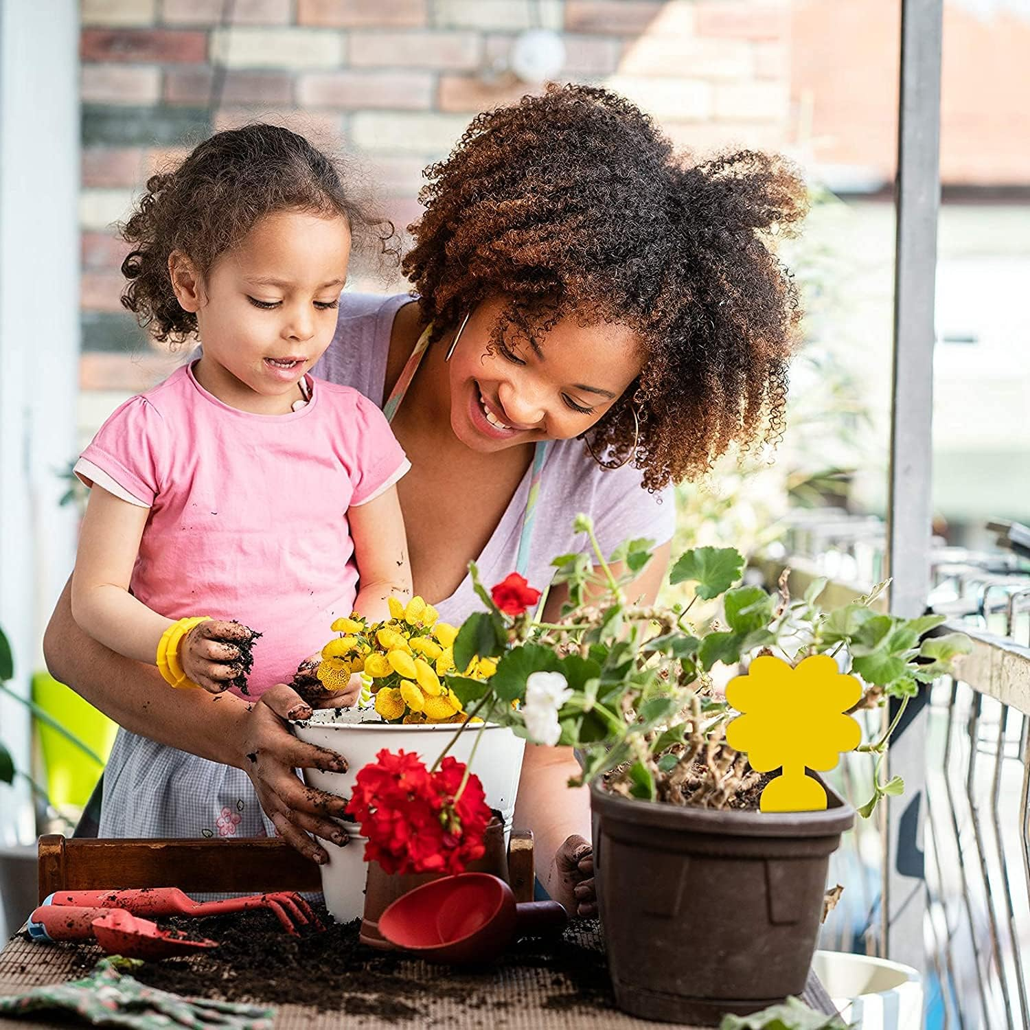 50 Pack Yellow Sticky Fly Traps, Dual-Sided Sticky Trap, Insect Catcher Sticky Board for Flying Plant Insect Gnats, Flying Aphid, Whiteflies, Leaf Miners, Other Flying Plant Insects image number 6