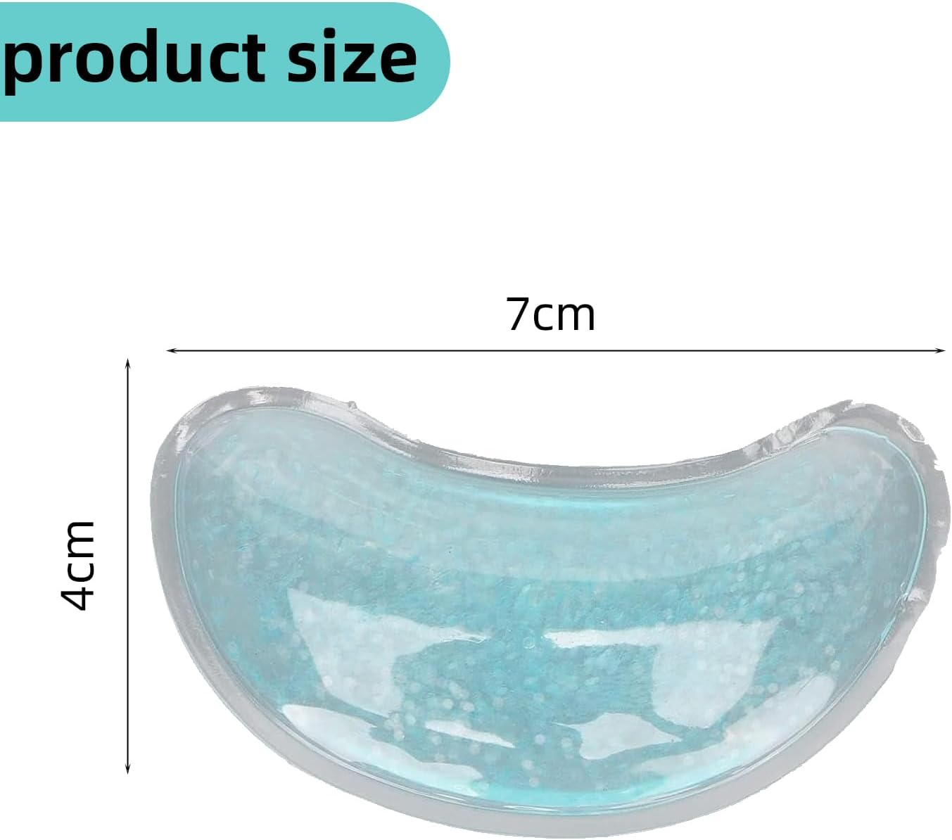 Suytvenxau Gel Eye Pad, Reusable Cooling Pads for Under-Eye Hot & Cold Treatment, Patches Mask for Strain, Swelling & Redness image number 4