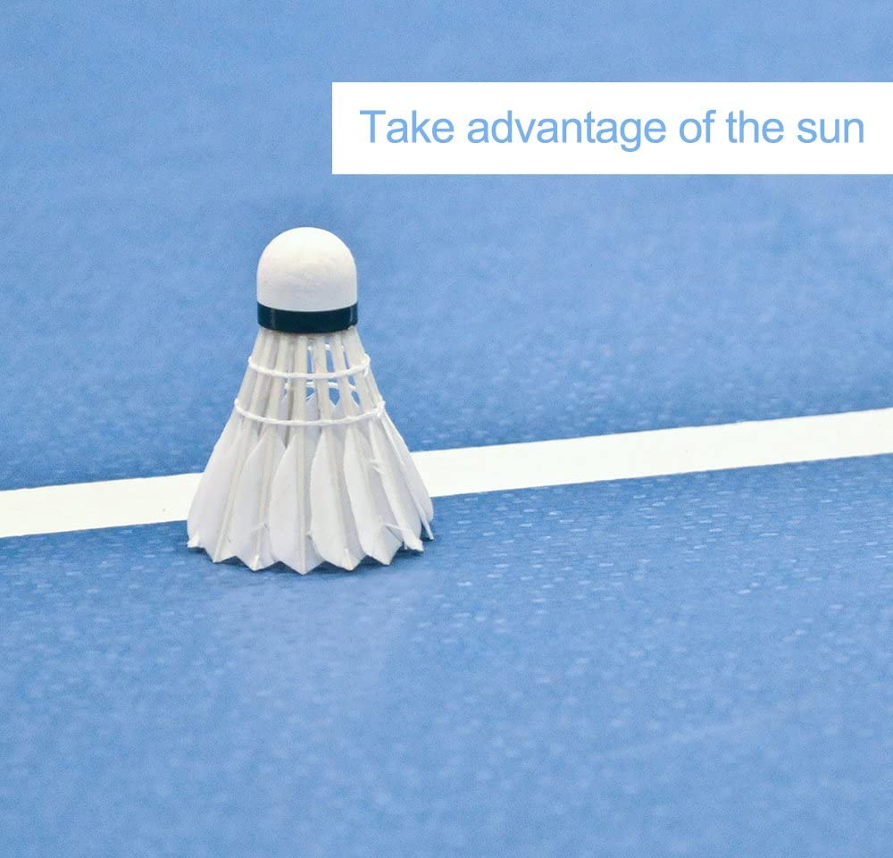 ERIKO 12-Pack Goose Feather Badminton Shuttlecocks with High Stability and Durability,High Speed Badminton Birdies Balls Model 6 image number 5