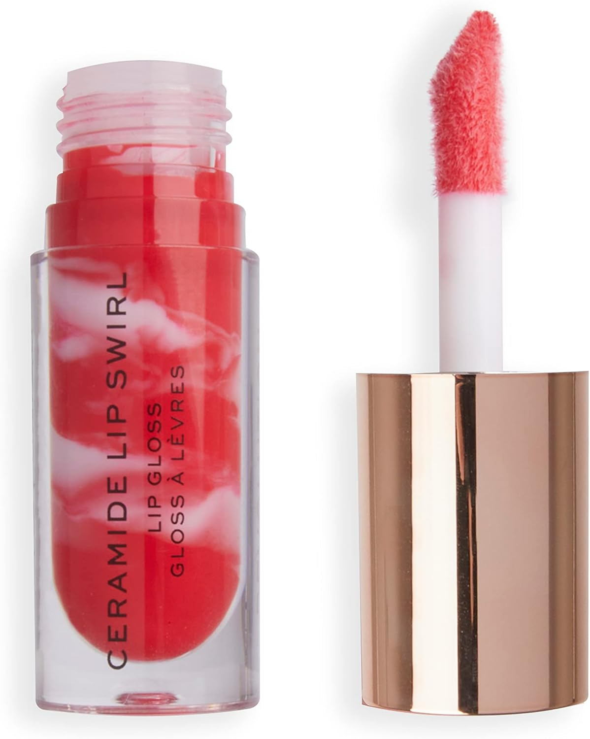 Makeup Revolution, Lip Swirl Ceramide Gloss, Lip Gloss, Pure Clear Gloss, 4.5 Ml