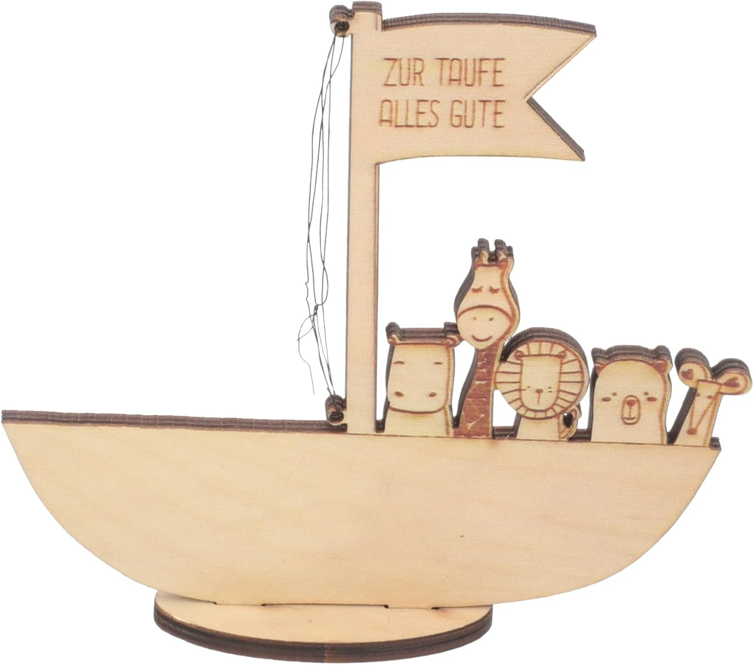 Custom Ark Money Clip Baptism Christening Decor Wooden Ornament for Shower Birthday image number 2