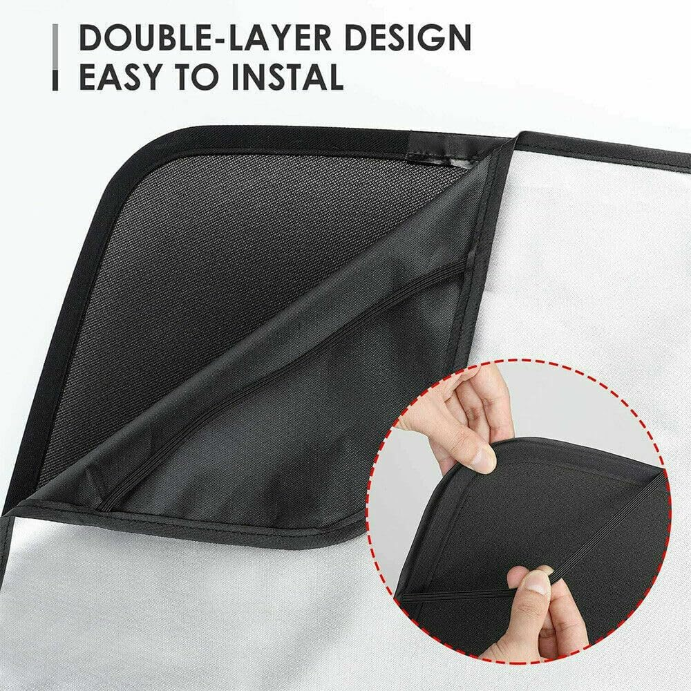 Front & Rear Window & Sunroof UV Film Sunshade for Tesla Modely image number 5