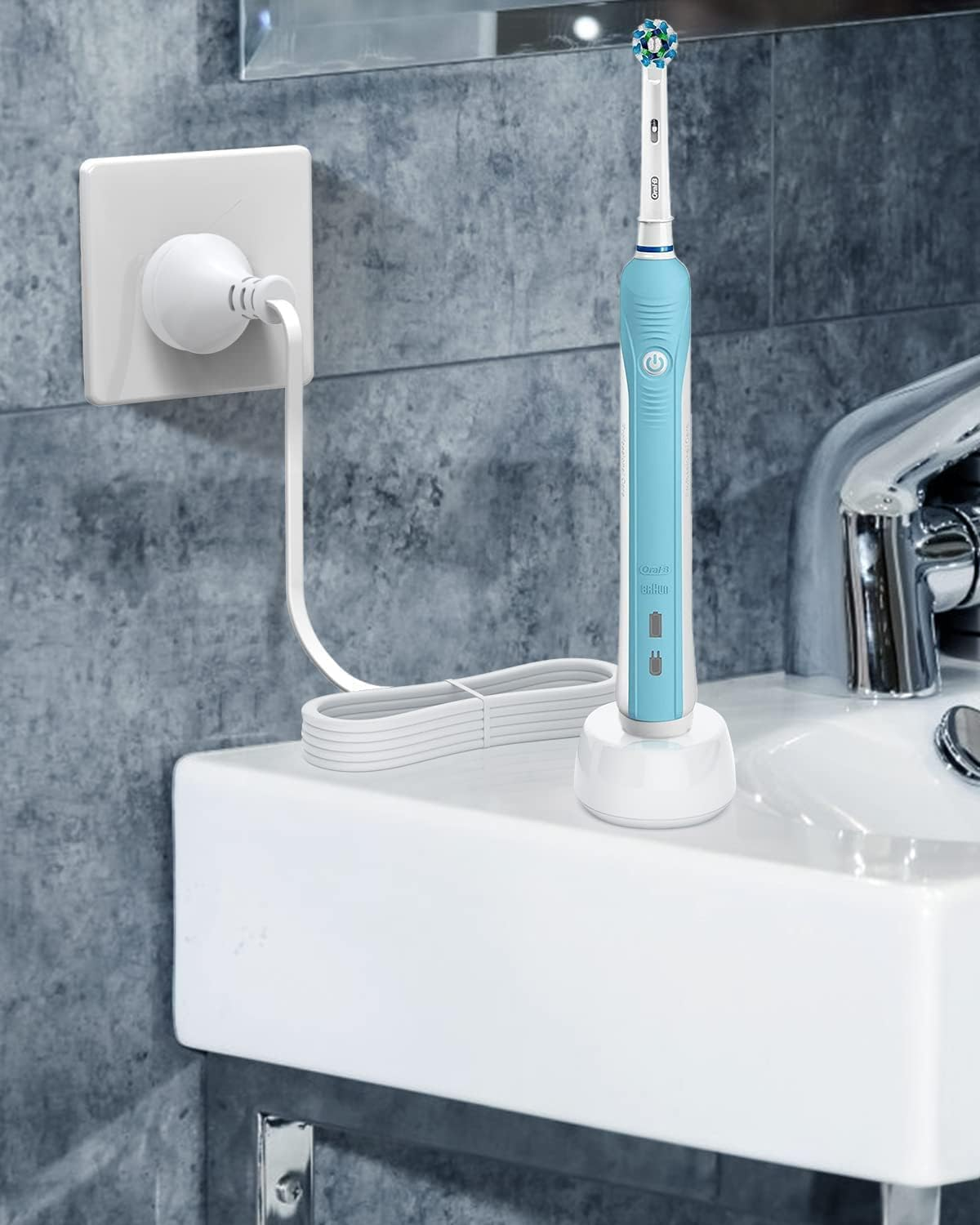 Braun Electric Toothbrush Charger 3757, Compatible with Braun Pro/Vitality/Smart/Genius/Io Series, USB Charging, Waterproof, Portable image number 5