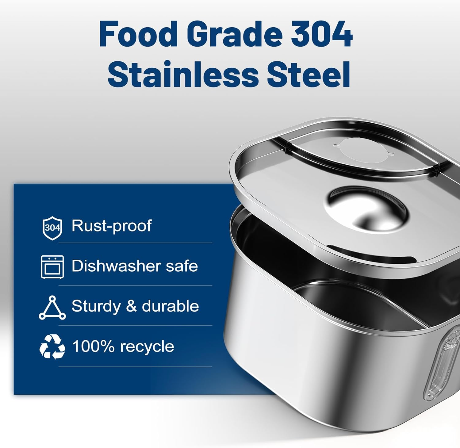 Wireless Cat Water Fountain Stainless Steel 304 + 4 Filters 108Oz 3.2L 5000Mah Rechargeable Battery Operated Cat Water Fountain Cordless, Automatic Pet Dispenser with Motion Sensor for Cats Dogs image number 4