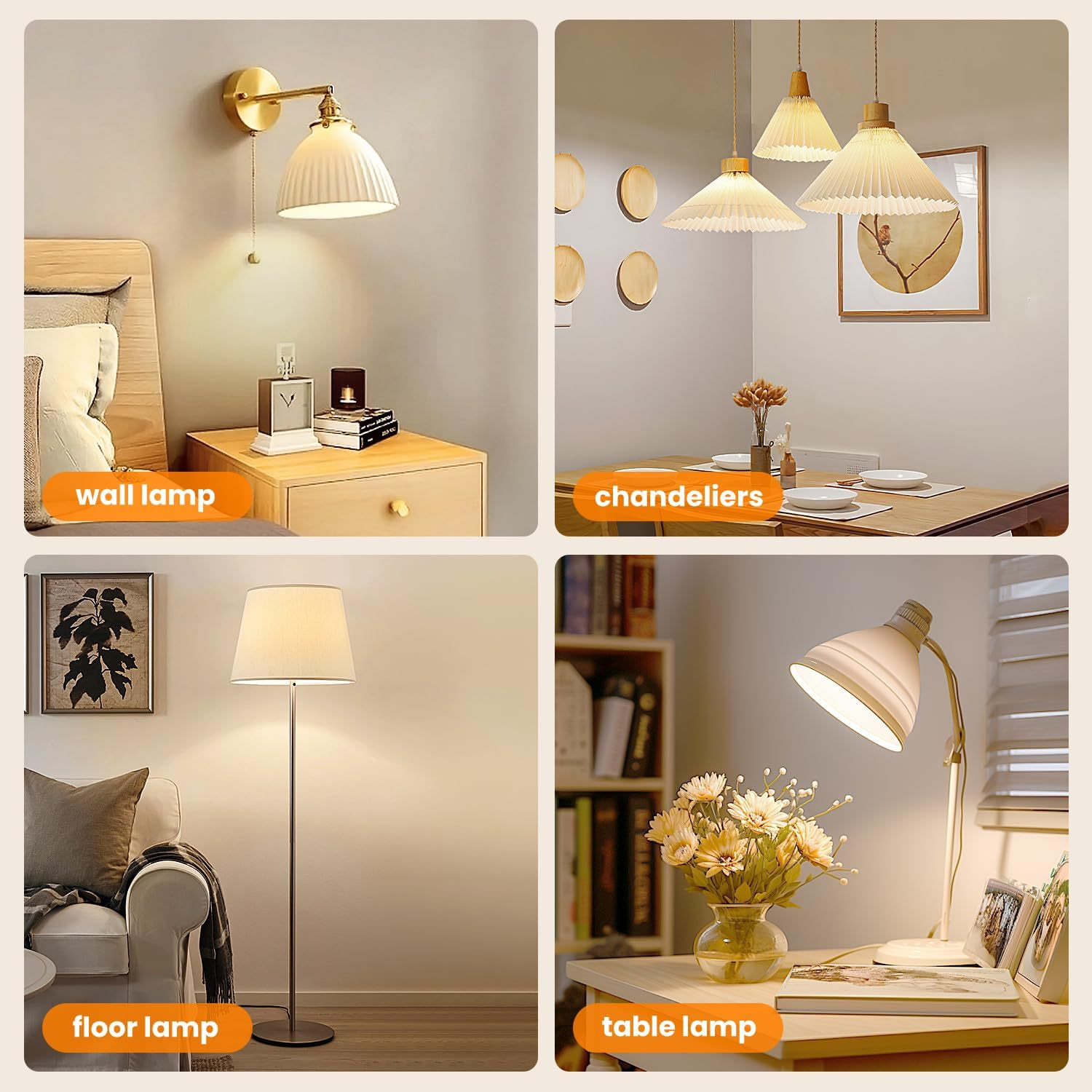 MOKOQI Rechargeable Light Bulbs with Remote Control E27 LED Light Bulb with Dimming and Timer, Magnetic Detachable Bulb for Wall Sconce and Lamp Replace, 2 Pack