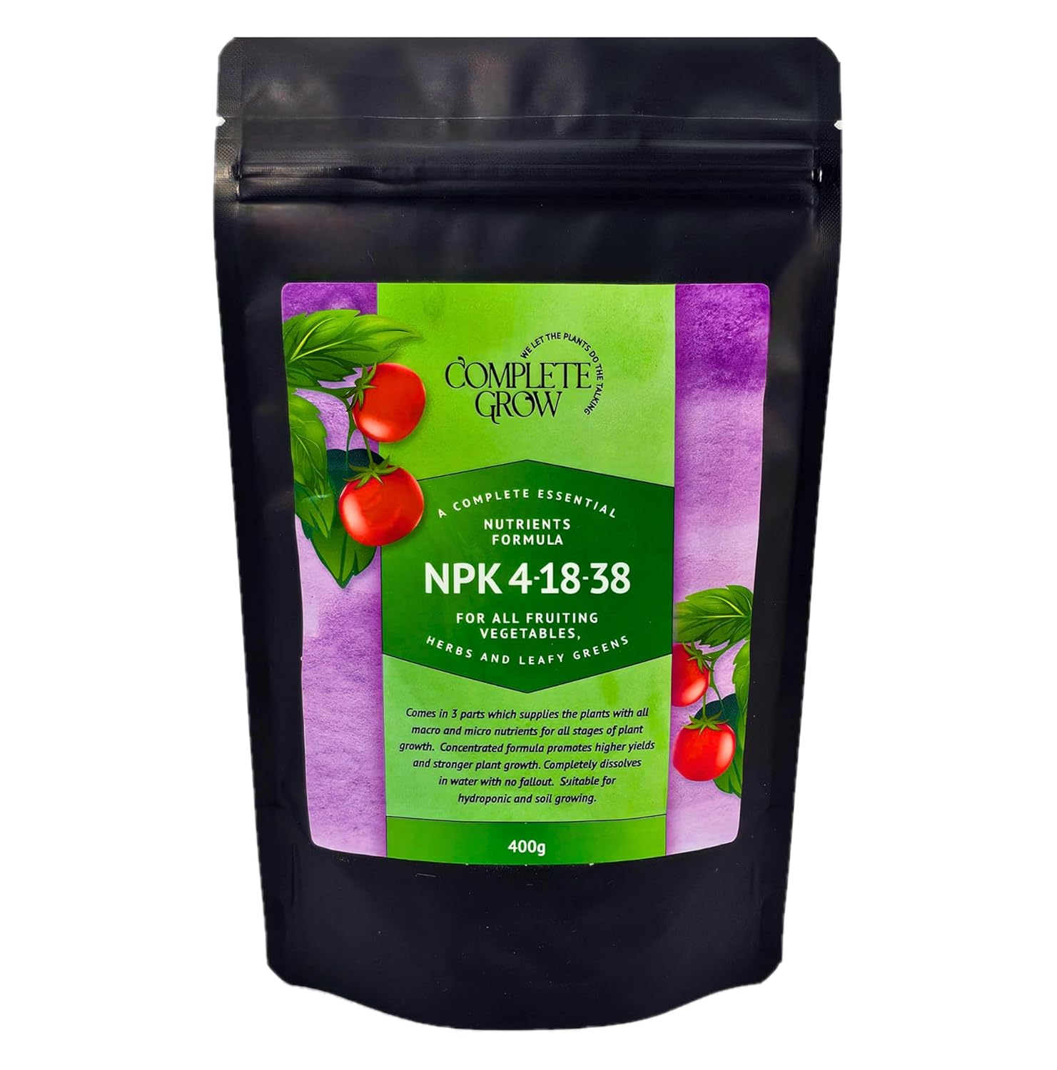 4-18-38 1Kg Hydroponic Fertiliser + Calcium & Magnesium Combo Kit image number 4