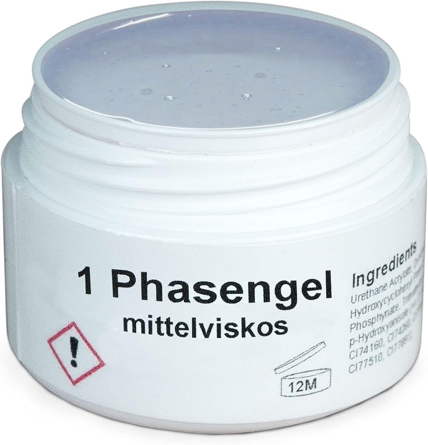 Gs-Nails Medium Viscosity 1-Phase UV Nail Gel for Nail Art & Nail Design - 3-In-1 Adhesive Gel, Builder Gel, Sealing Gel - Cover Gel (15 Ml)