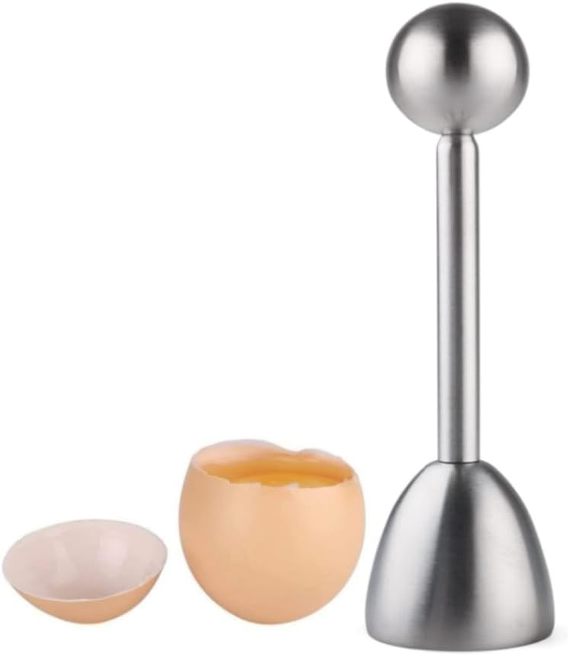 Stainless Steel Egg Cutter, Egg Topper Egg Cracker Easy Egg Opener Opener Cracker Tool Metal Egg Scissors for Soft Hard Boiled Egg Open Creative Kitchen Tools