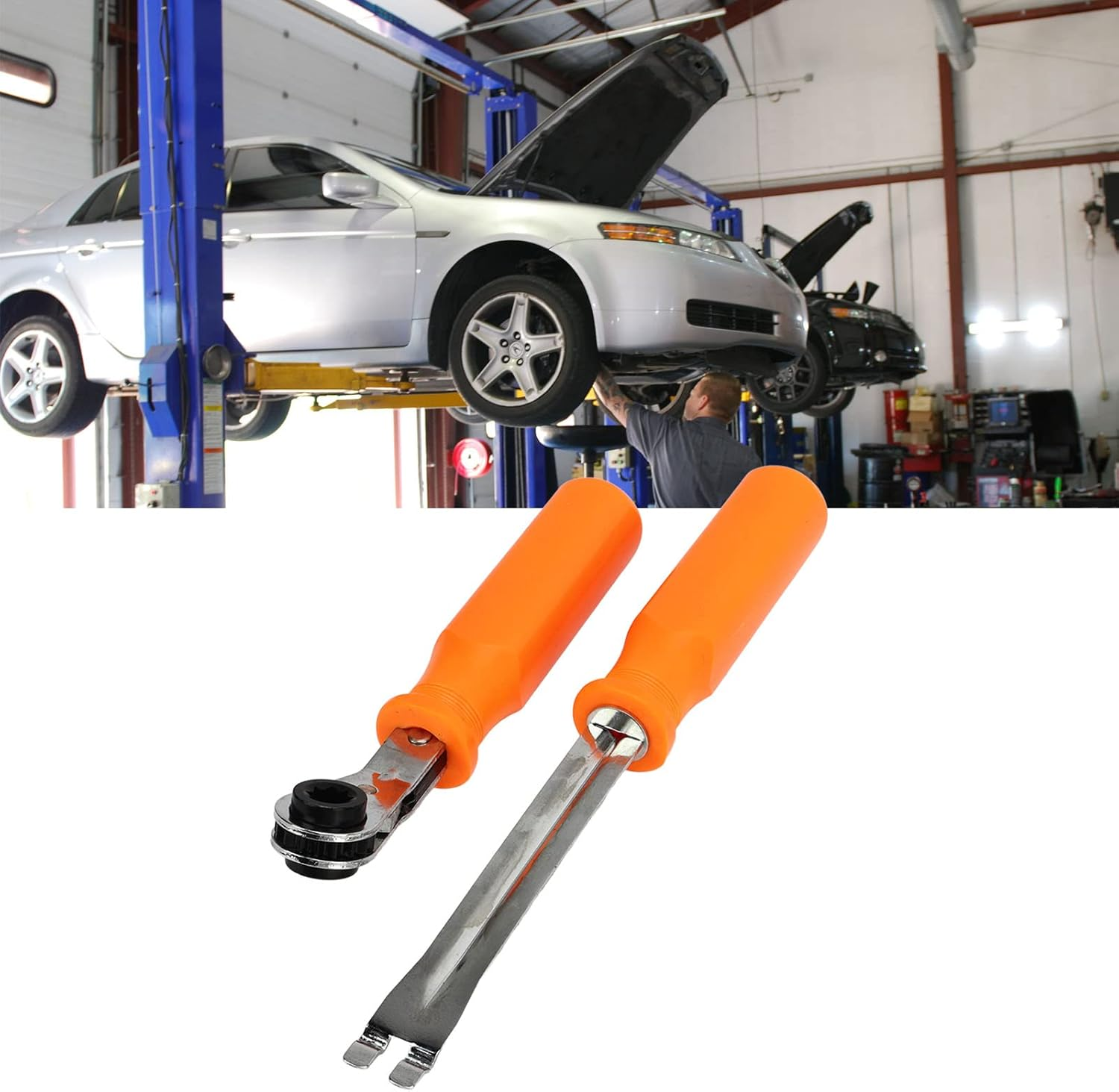 2PCS Automatic Slack Adjuster Tool Set for Trucks Trailers Efficient Brake Adjustment image number 1