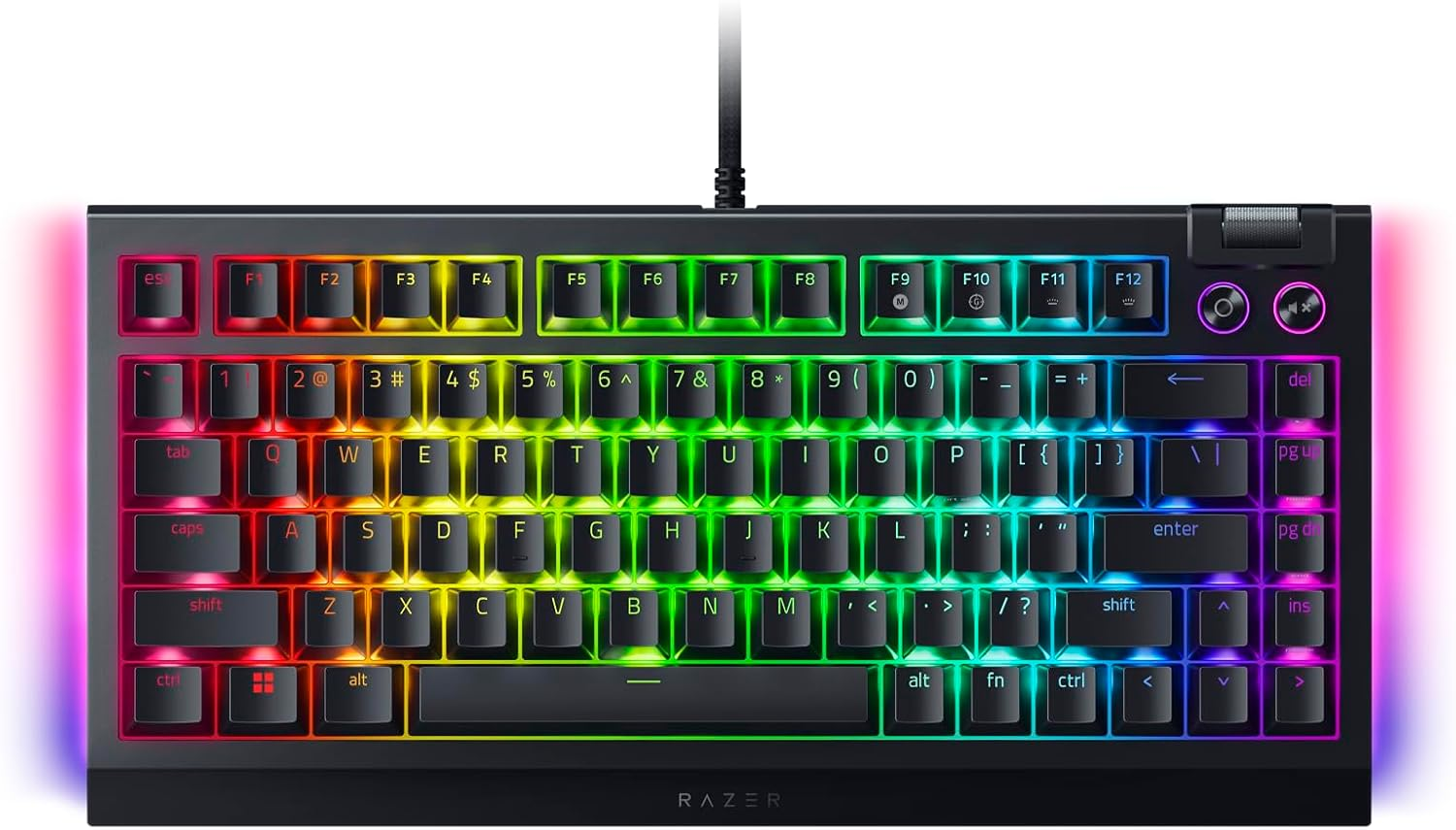 Razer Blackwidow V4 X - Edition Mechanical Gaming Keyboard with RGB (Yellow Switches, 6 Custom Macro Keys, Doubleshot ABS Keycaps) QWERTY Us-Layout |