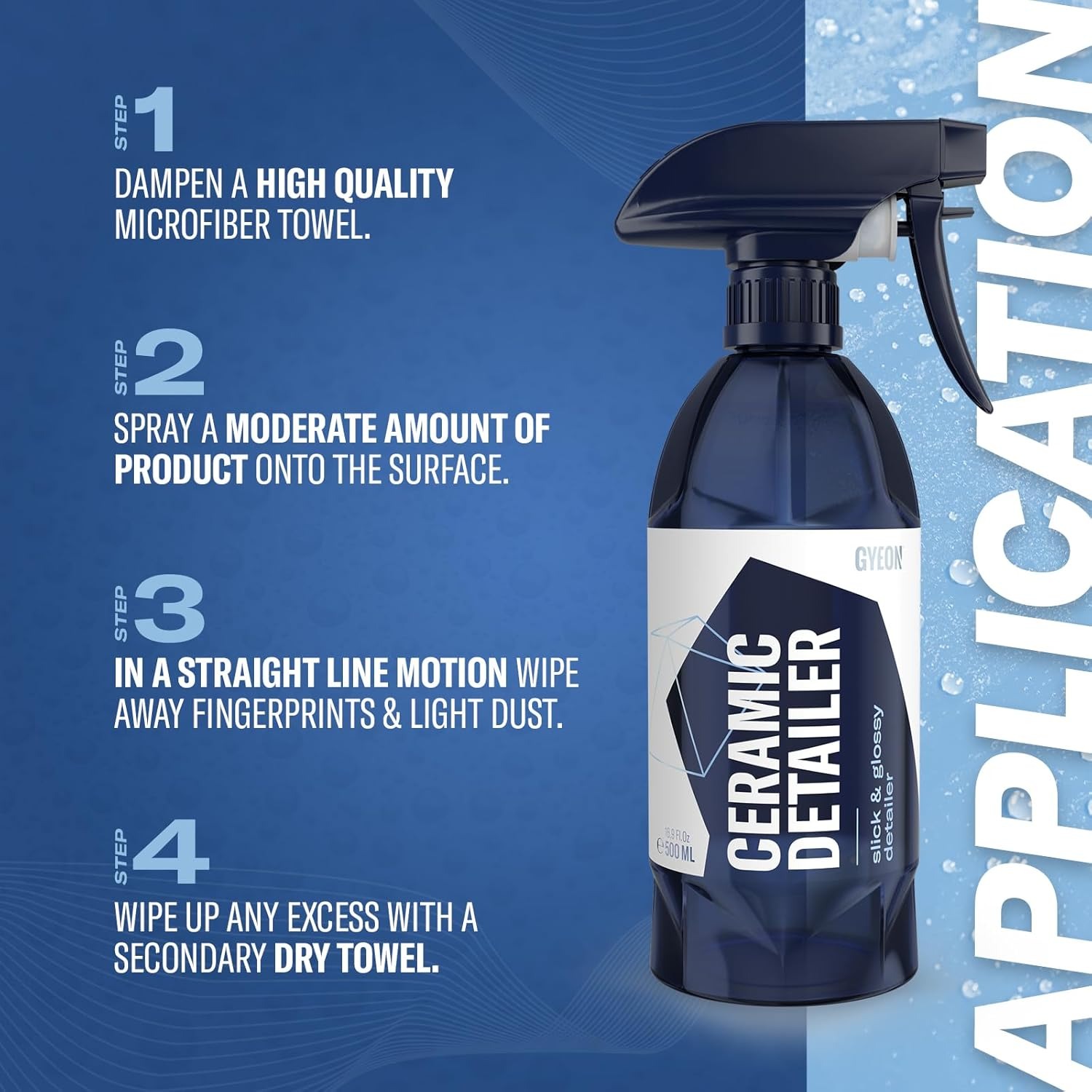GYEON Ceramic Detailer 500 Ml - Ceramic Detail Spray - Designed for Ceramic Coating on Cars and Motorcycles - Easy Cleaning of Your Ceramic Coated Paint image number 5