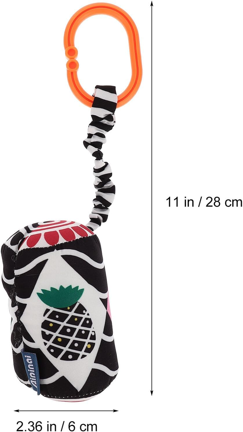 Didiseaon Geometric Shape Crib Hanging for Newborns Stroller Sensory Ring with Smooth Surface Color Shape Recognition Easy Grip for Development image number 3