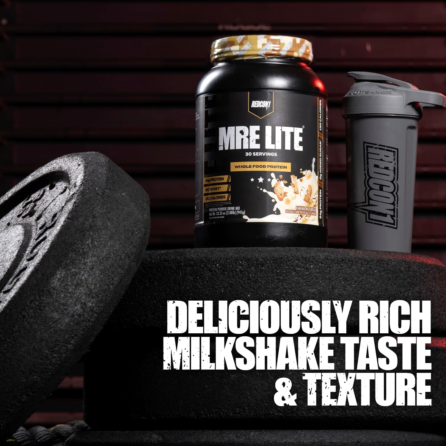 Redcon1 MRE Lite Whole Food Fudge Brownie Protein Powder 30 Servings image number 6