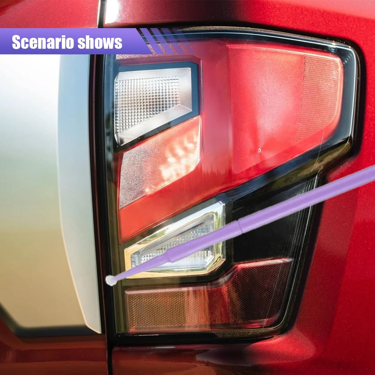 100Pack 1.5Mm Touch up Paint Brushes, Repair Paint Brushes, Disposable Cotton Swabs Micro Applicators for Car Paint Chip Repair Automotive Scratch (Light Purple) - Deep Purple image number 3