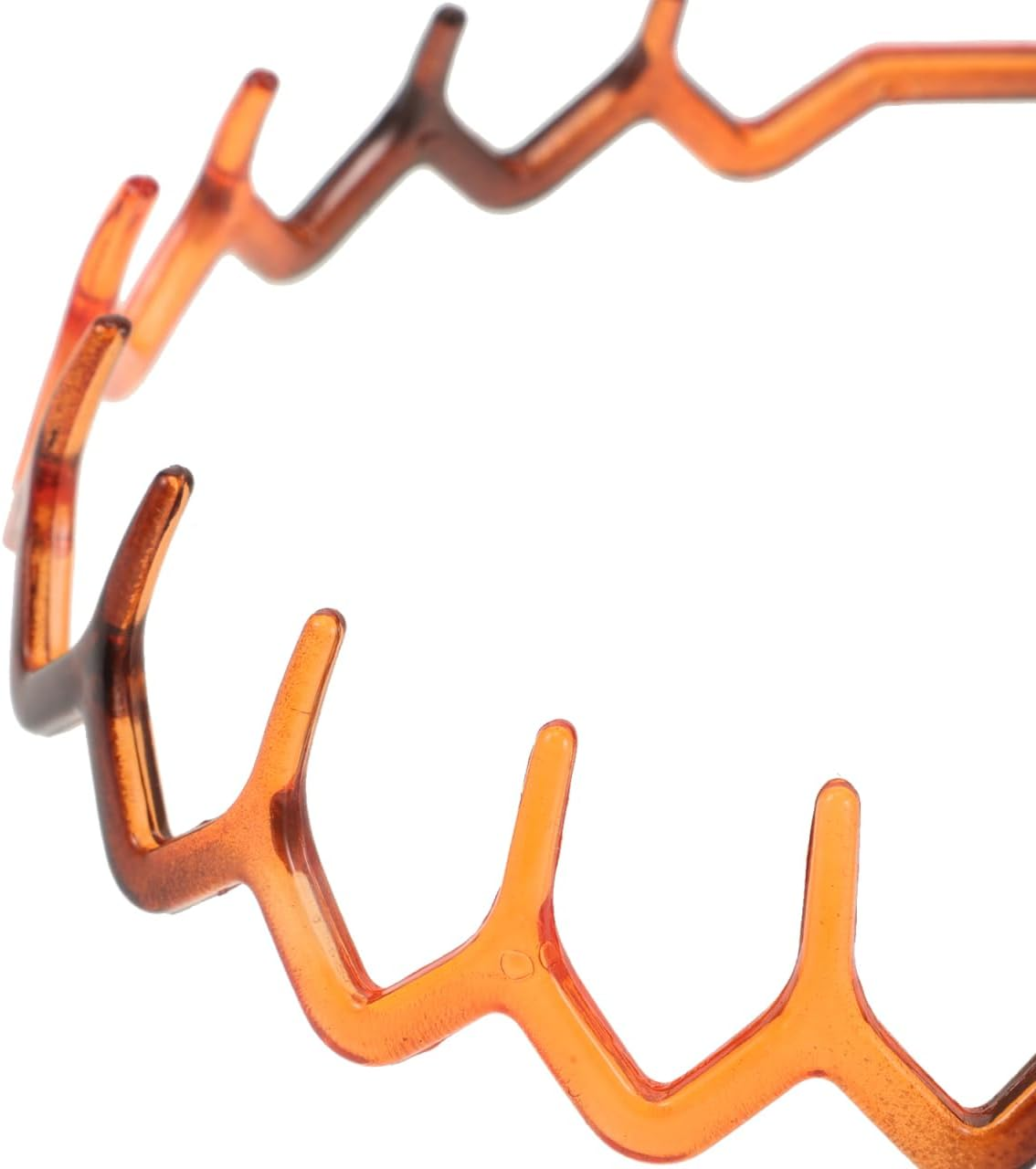 CIYODO Zigzag Headband for Women - Unisex Zigzag Wavy Hair Band - Simple Comb with Teeth - Wavy Hair Hoop Set - 2 Pieces Wavy Headband image number 1