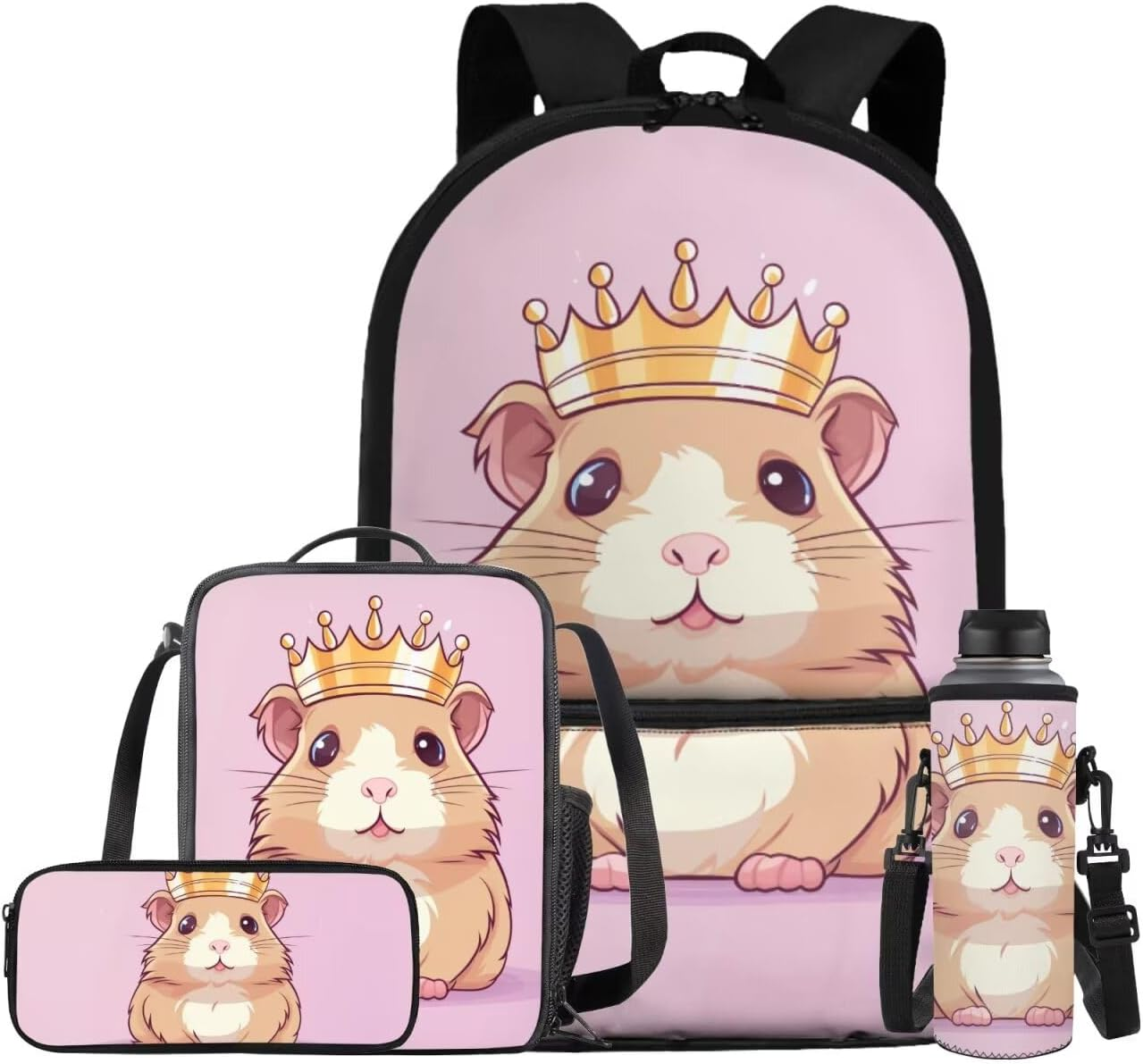 XXQGOMG Elementary School Backpack for Toddler Girls Boys School Bag and Lunch Bag Set 4 in 1 image number 6