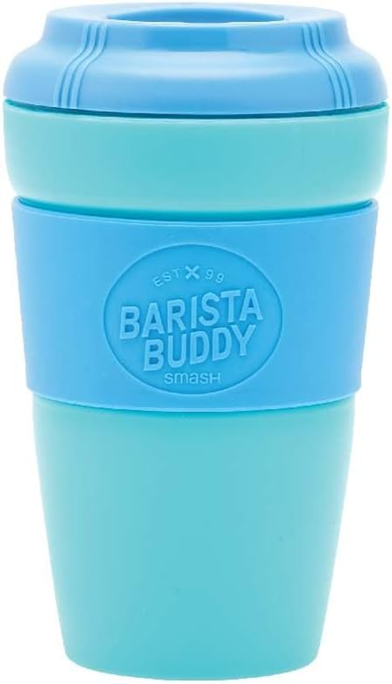 Smash Barista Buddy Reusable Coffee Cup 390Ml Blue - Grey image number 7