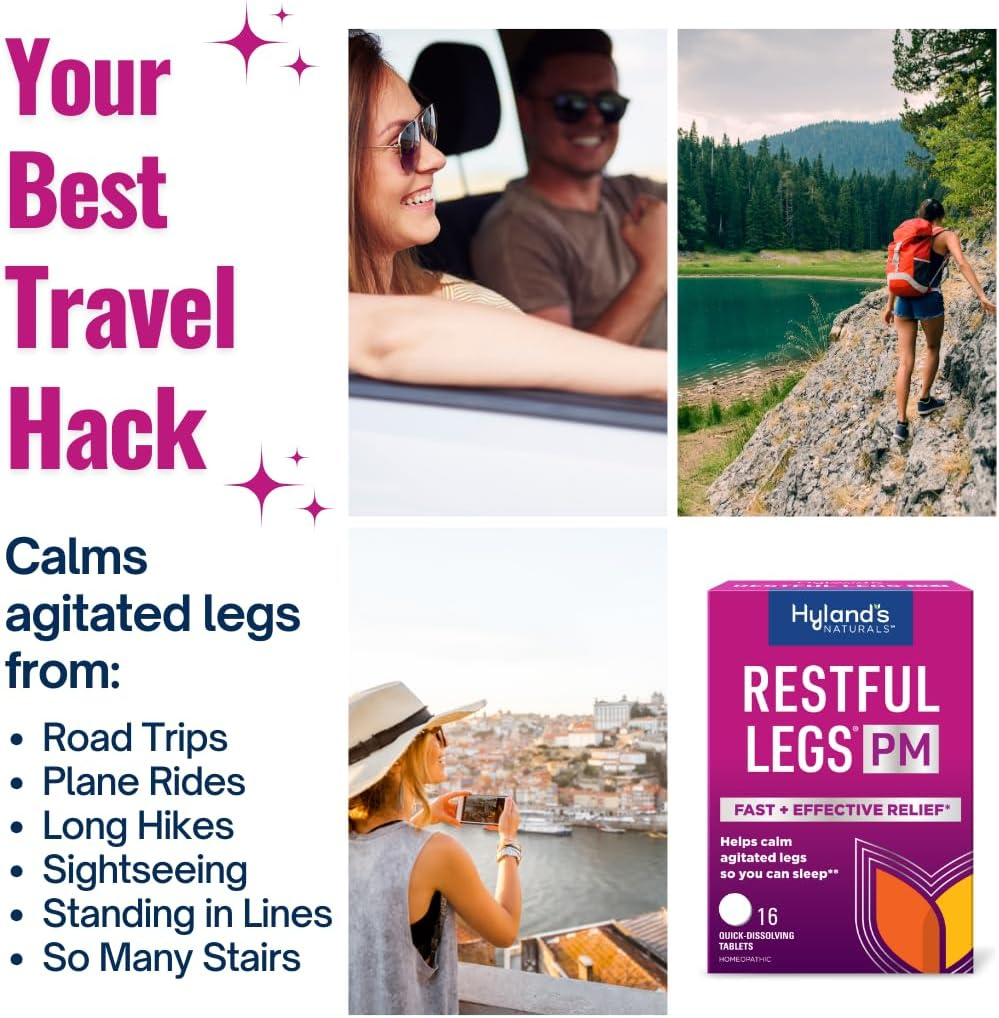 Hyland'S Restful Legs PM Quick Dissolving Tablets - 50 Tablets, Pack of 2 image number 4