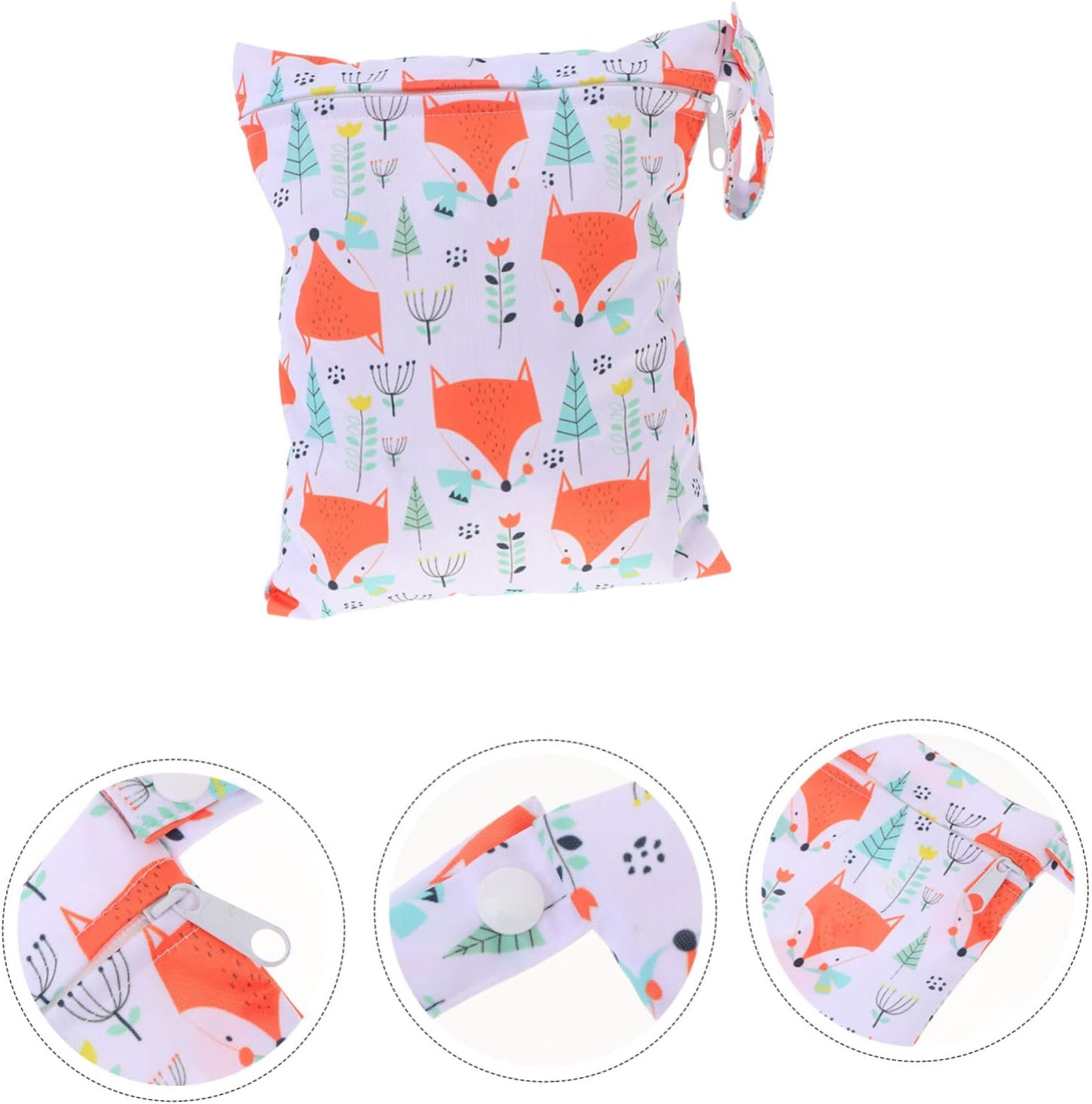 1Pc Portable Diaper Storage Bag Reusable Pocket Organizer for Boys and Girls Nappies Compact Travel Pouch for Wet Dry Diapers Lightweight Care image number 3