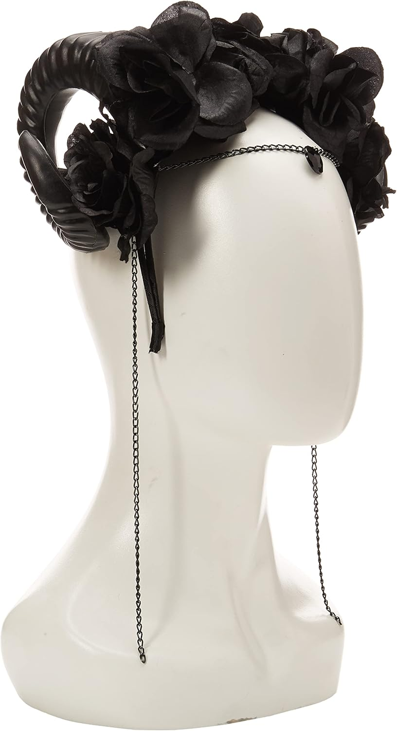 Dreamgirl Adult Womens Mystical Rams Horn Headpiece, Halloween Costume Accessory image number 1