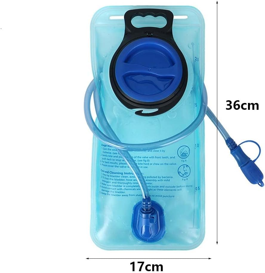 Hydration Bladder, 2L Water Reservoir, Replacement Water Bladder BPA Free, Leak Proof Hydration Pack for Running Cycling Hiking Camping Climbing image number 3