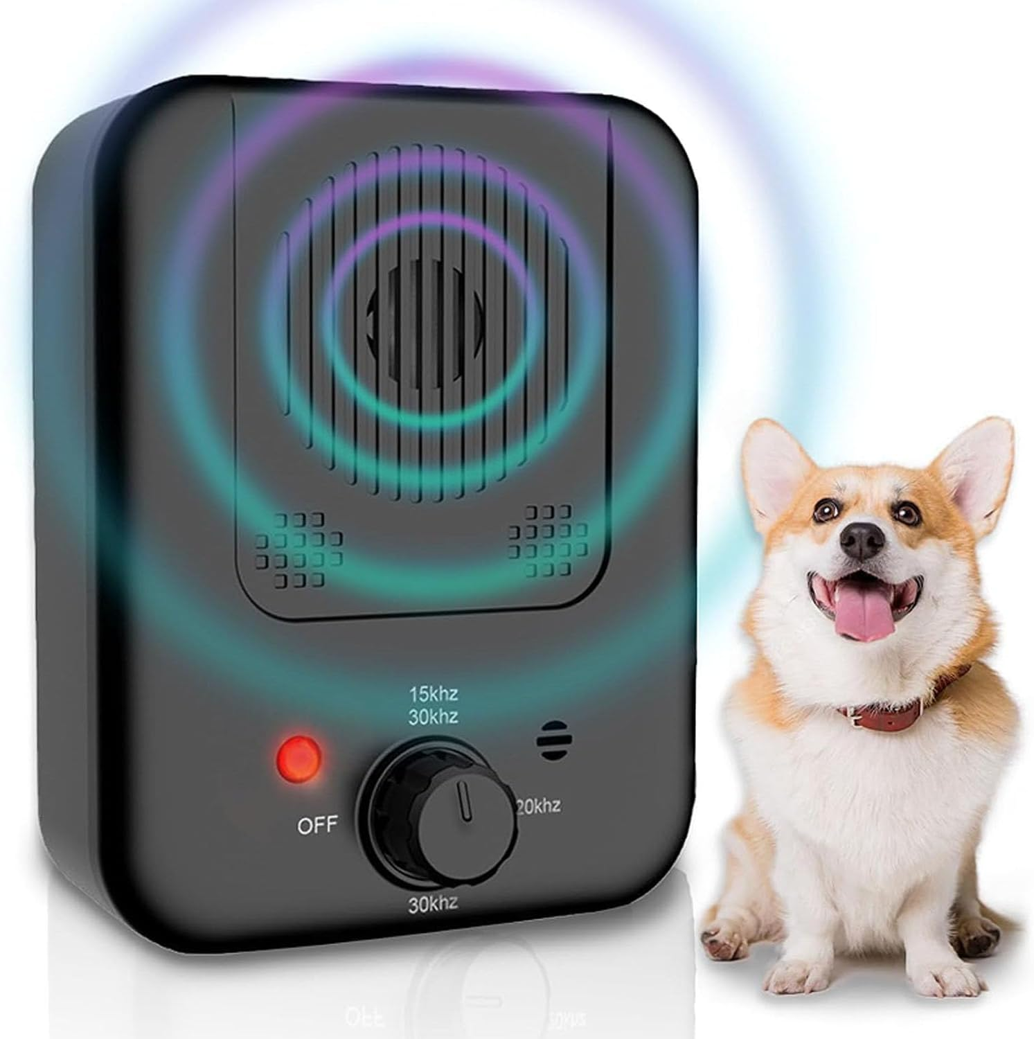 Wakouter anti Barking Device, Ultrasonic Dog Barking Silencer with 3 Modes, Rechargeable, Waterproof Dog Barking Control Deterrent Devices, Stop Neighbors Dog from Barking for All Breeds of Dogs image number 3