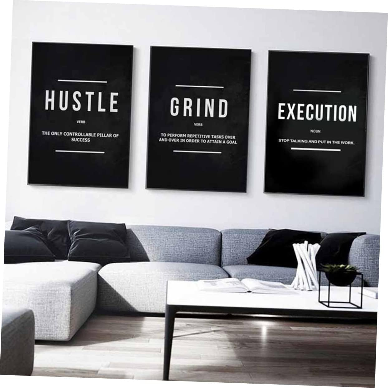 ETHZZLE 3Pcs Inspirational Wall Art for Office Decor Home Decor Wall Art Motivational Quotes image number 3