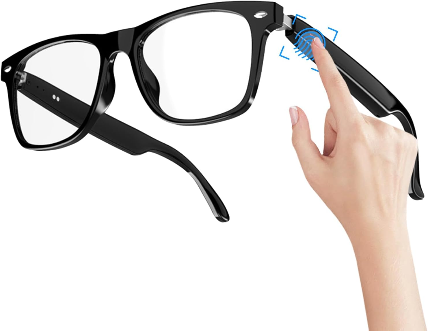 Smart Glasses with Speakers - Bluetooths Audio Glasses, Wireless Open-Ear Headphones | Handsfree Music & Call Glasses for Men & Women, UV Protection Lenses, Touch Control, Voice Assistant Compatible