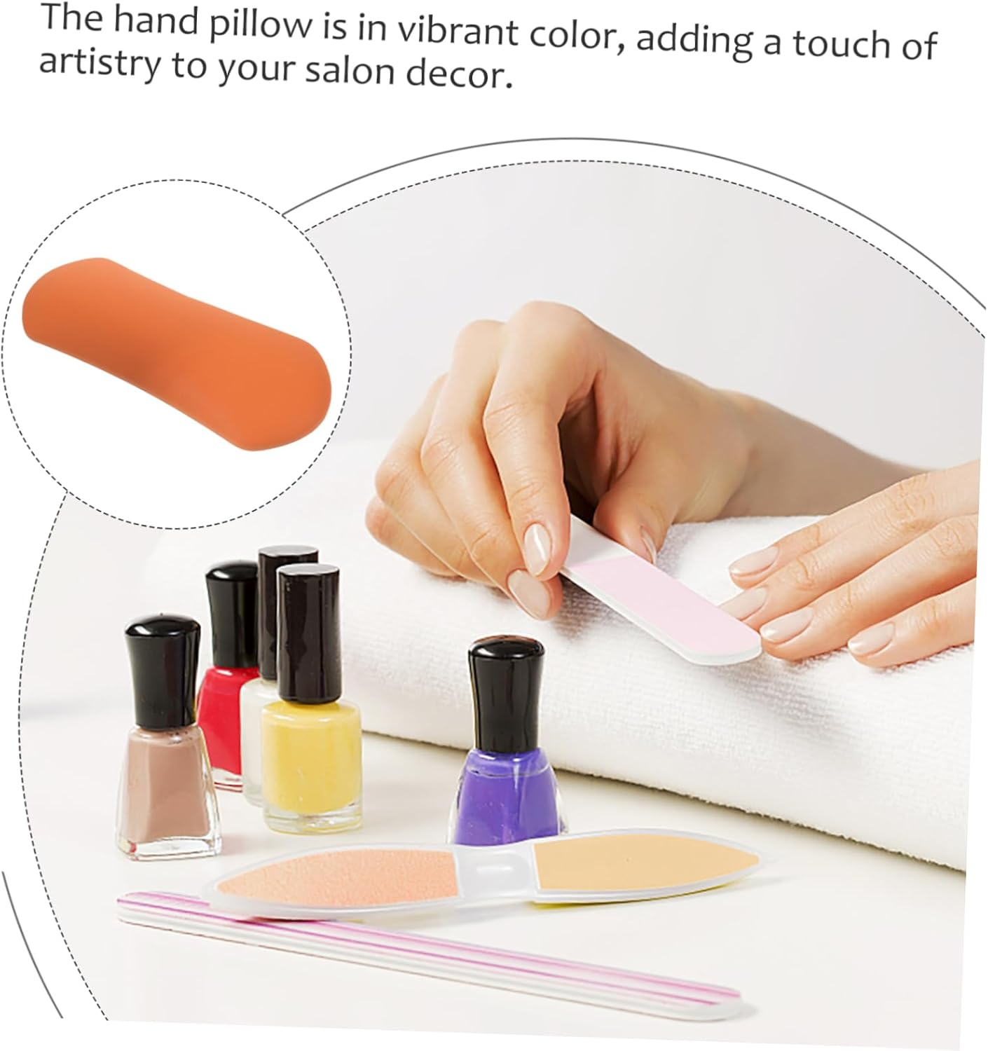 Ipetboom Nail Art Hand Pillow Manicure Hand Rest Nail Arm Rest Cushion Memory for Professional Salon Use image number 5