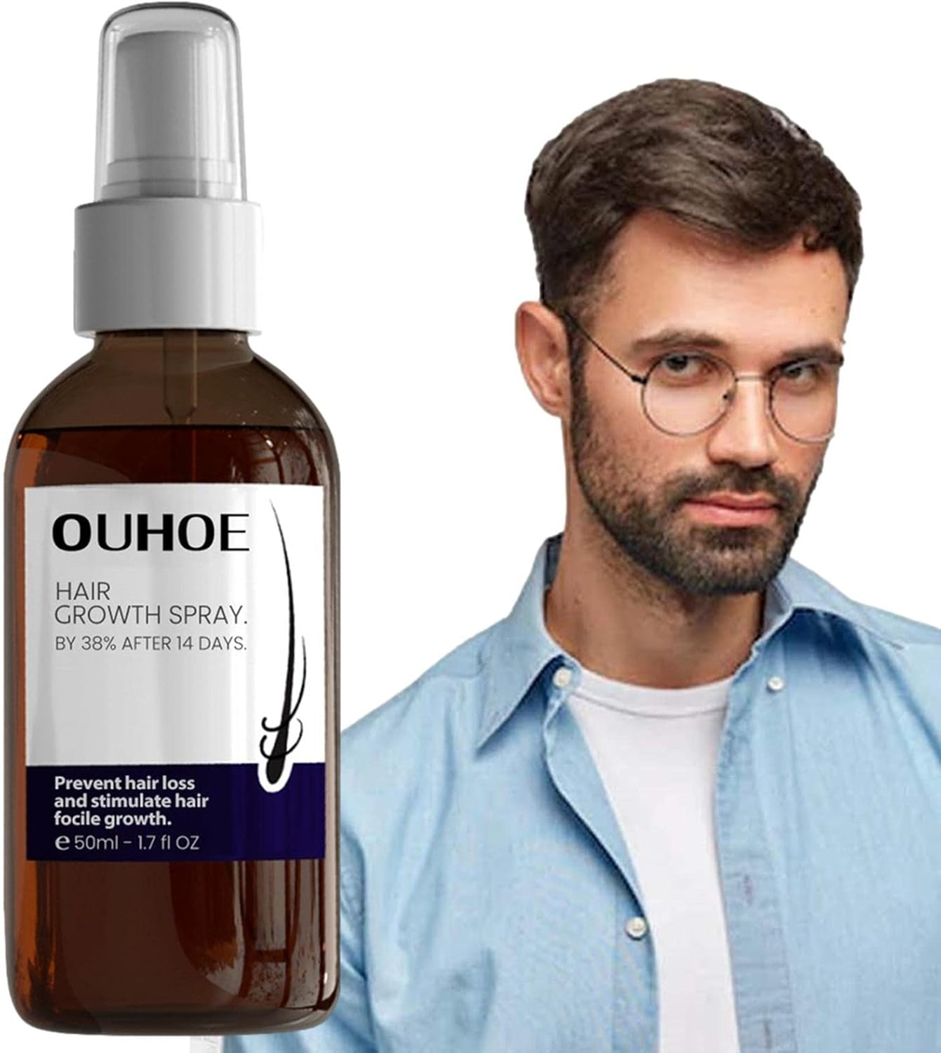 Hair Conditioner Spray,2.11Oz Hair Booster Spray | Plant Extracts Hair Regrowth Extended Nozzle Sprayer for Repairs Damaged Hair Pisole image number 3