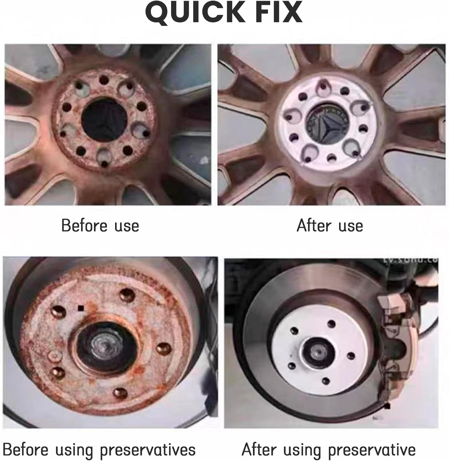 FLYTIN Wheel Hub Cleaning Kit - Hub Cleaner Tool for Drill, Automotive Grinding Maintenance Cleaner for Nuts & Bolt, Durable Auto Care for Garages, Trucks, Cars image number 5