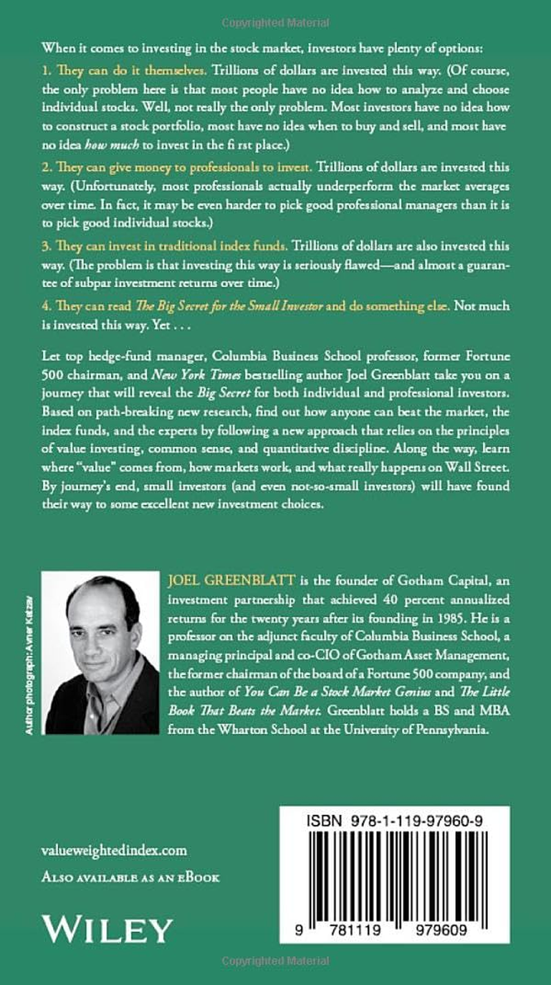 The Big Secret for the Small Investor - a New Route to Long-Term Investment Success image number 2