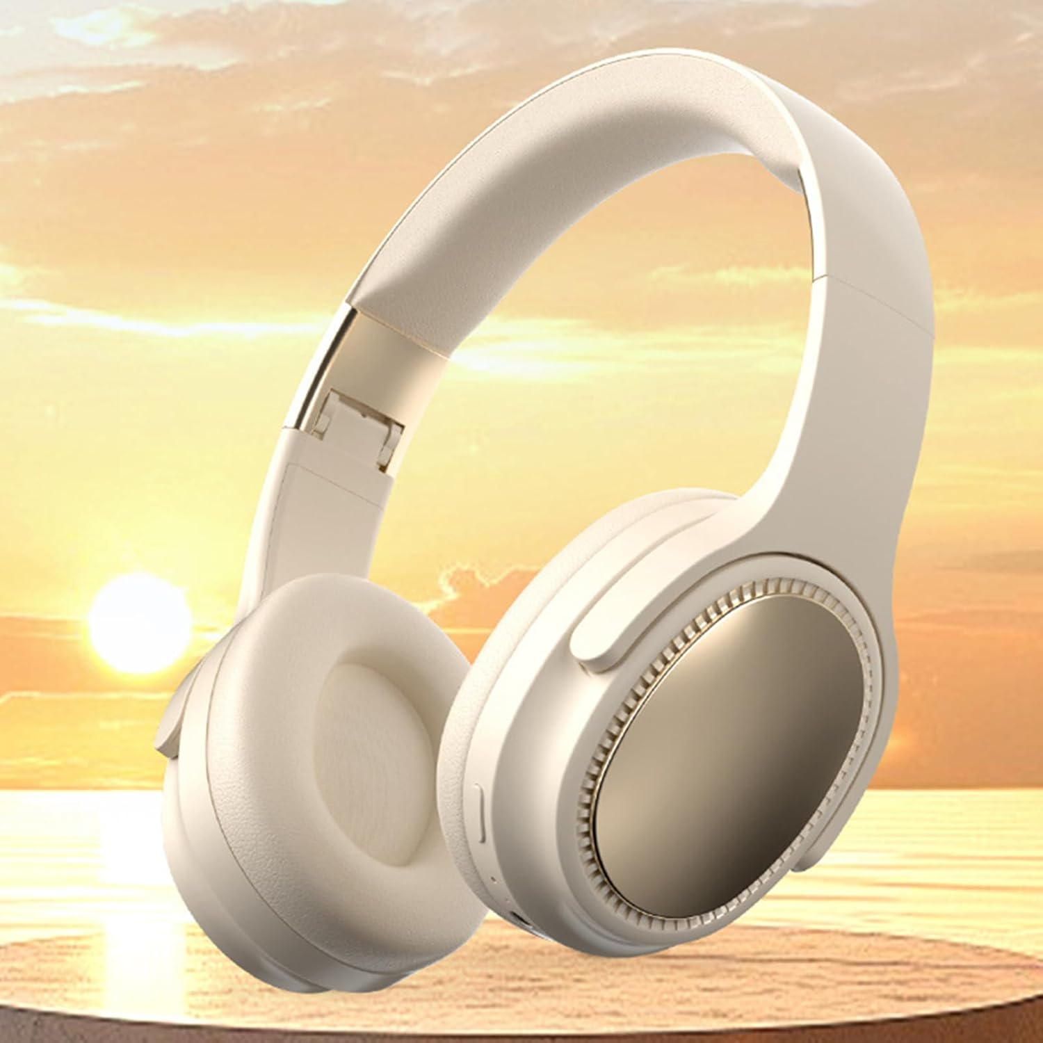 Noise Cancelling Headphones | Foldable over Ear Headphones - Skin-Friendly Cushions Foldable Headset with Stable Signal for Family Travel Home image number 1