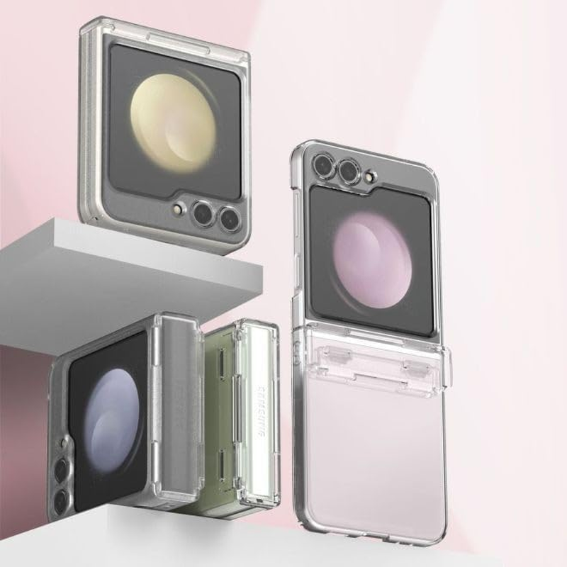 ARAREE Nukin 360 Samsung Galaxy Z Flip 5 Case with Hinge Protection, Lightweight Full Body Protective Hard PC Cover Designed for Samsung Galaxy Z Flip 5 5G - Clear, (Flip4Nk360) - Clear image number 3