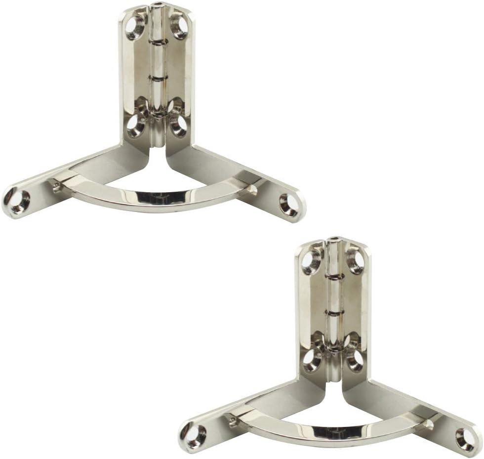 Geenite Zinc Alloy Box Hinge Cigar Case Furniture Hardware 90 Degree Folding Support Hinge for Jewelry Wine Wooden Box Connect Mount Golden Hinges 2 Pcs (Gold)