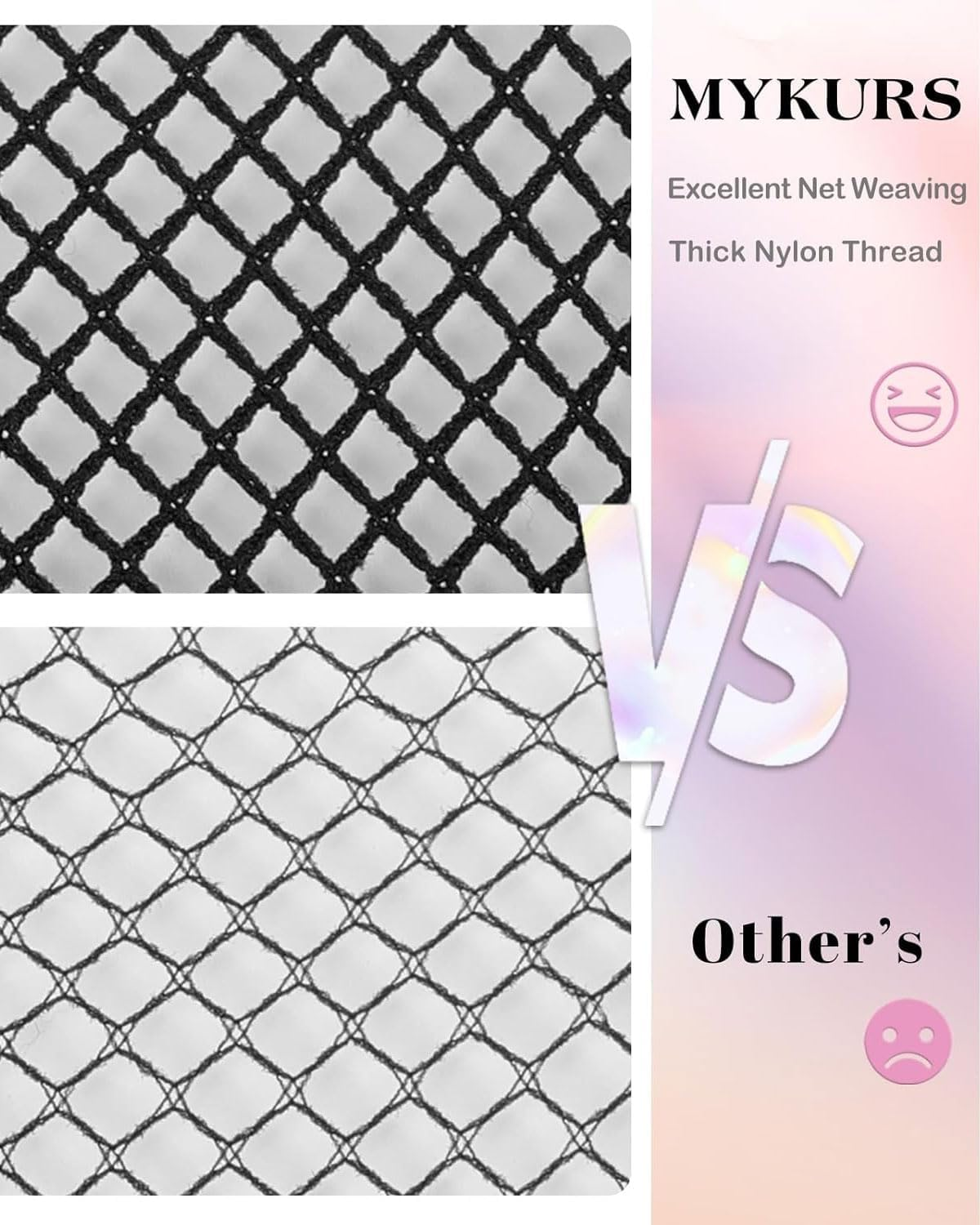 KEMUZ Pack of 2 Hair Net for Wigs, Wig Cap for Long Hair, Wig Accessories, Wig Net Base Cap, Elastic, Wigs Accessories for Parties, Ballet Bun Sleeping Women (Black) image number 3