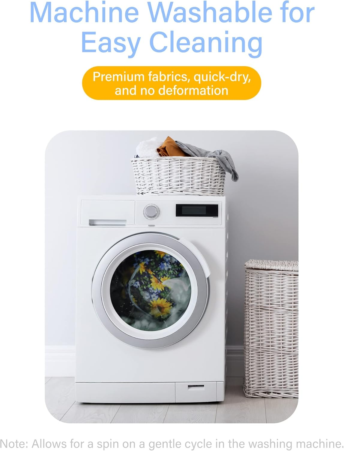 BAGSMART Lazy Makeup Bags for Women, Waterproof Drawstring Cosmetic Bag Travel Makeup Bag Organizer Case for Household,Black image number 2