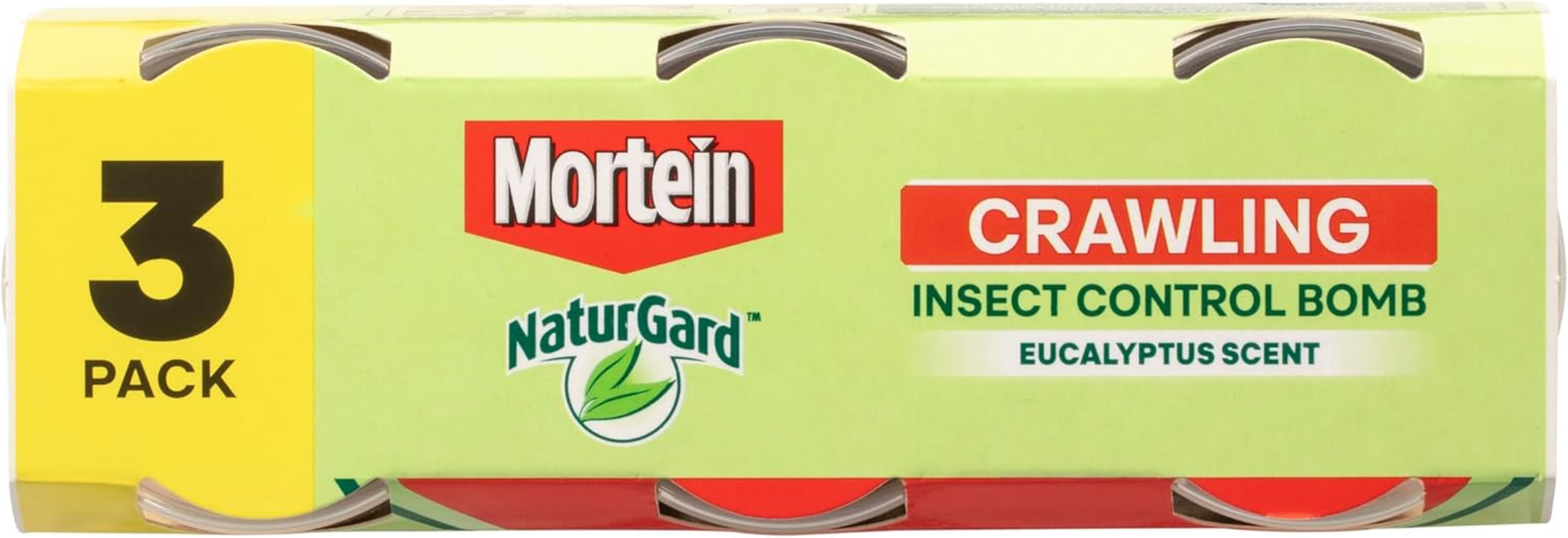 Mortein Naturgard Eucalyptus Scent Crawling Insect Control Bomb 90 G (Pack of 3) image number 1