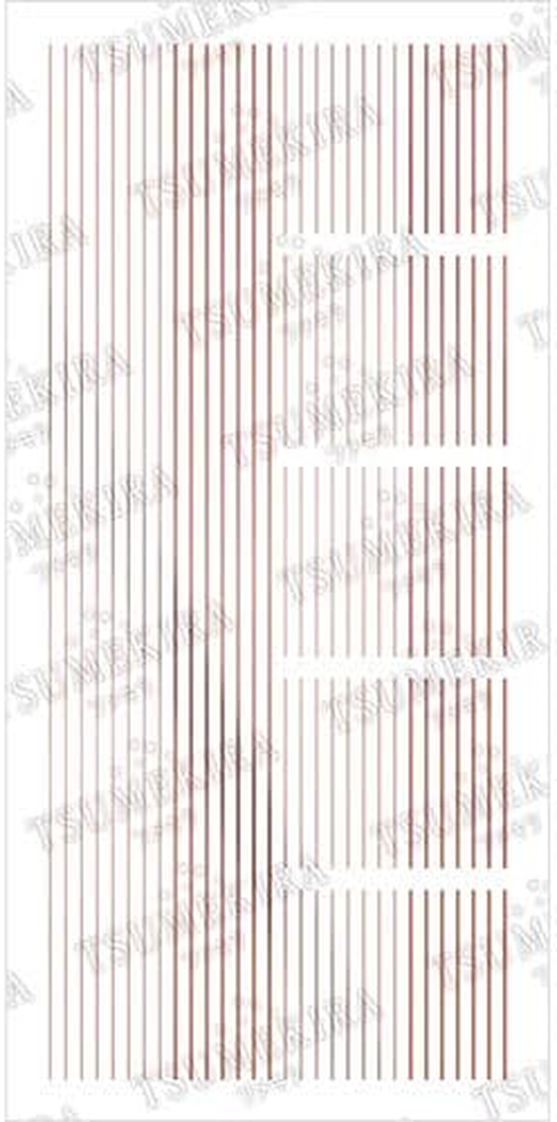 TSUMEKIRA SG-PIN-205 Nail Stickers, Pinstripes, Champagne Pink, 1 Piece