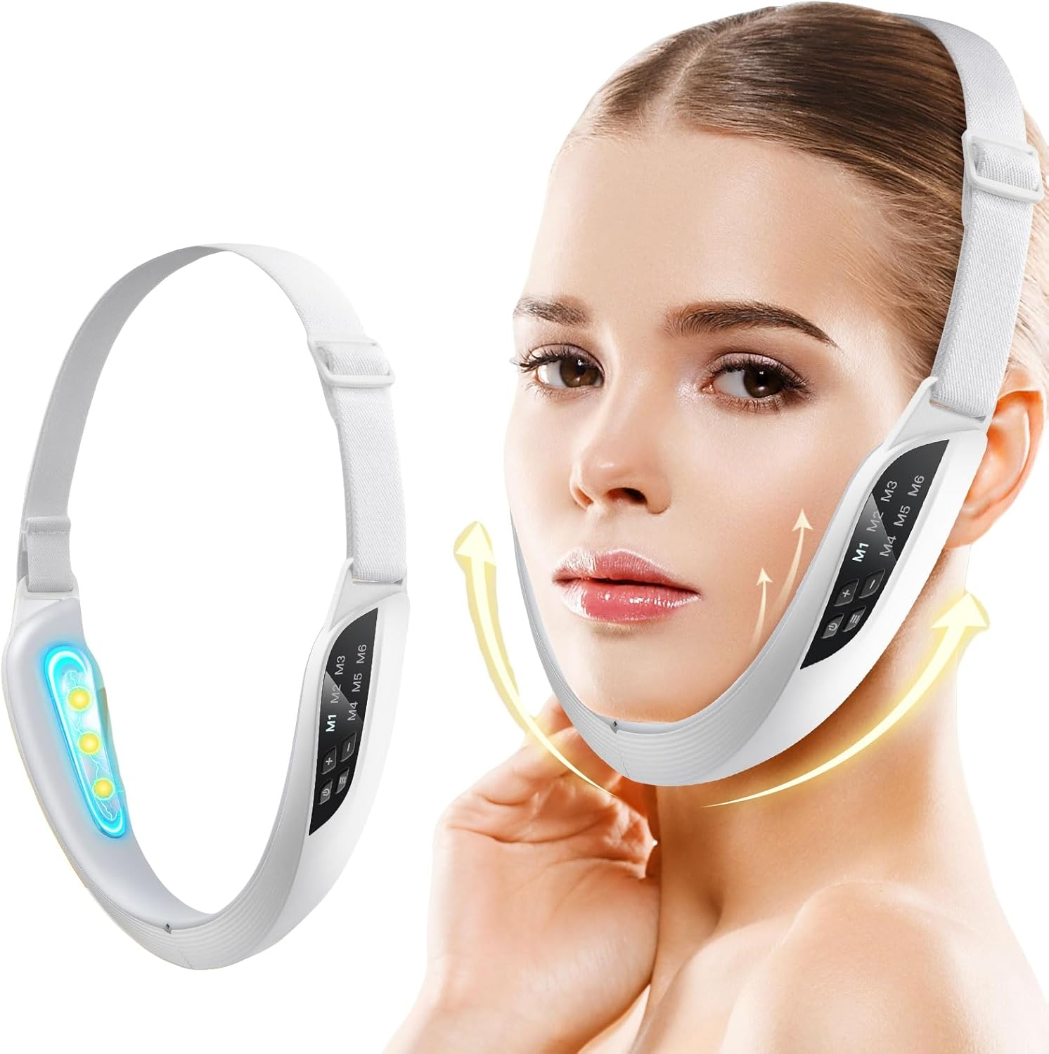 Sika Deer Intelligent Electric Double Chin and V-Shaped Face Machine with 6 Modes & 8 Adjustable Intensities - Women'S V-Face Device. image number 4