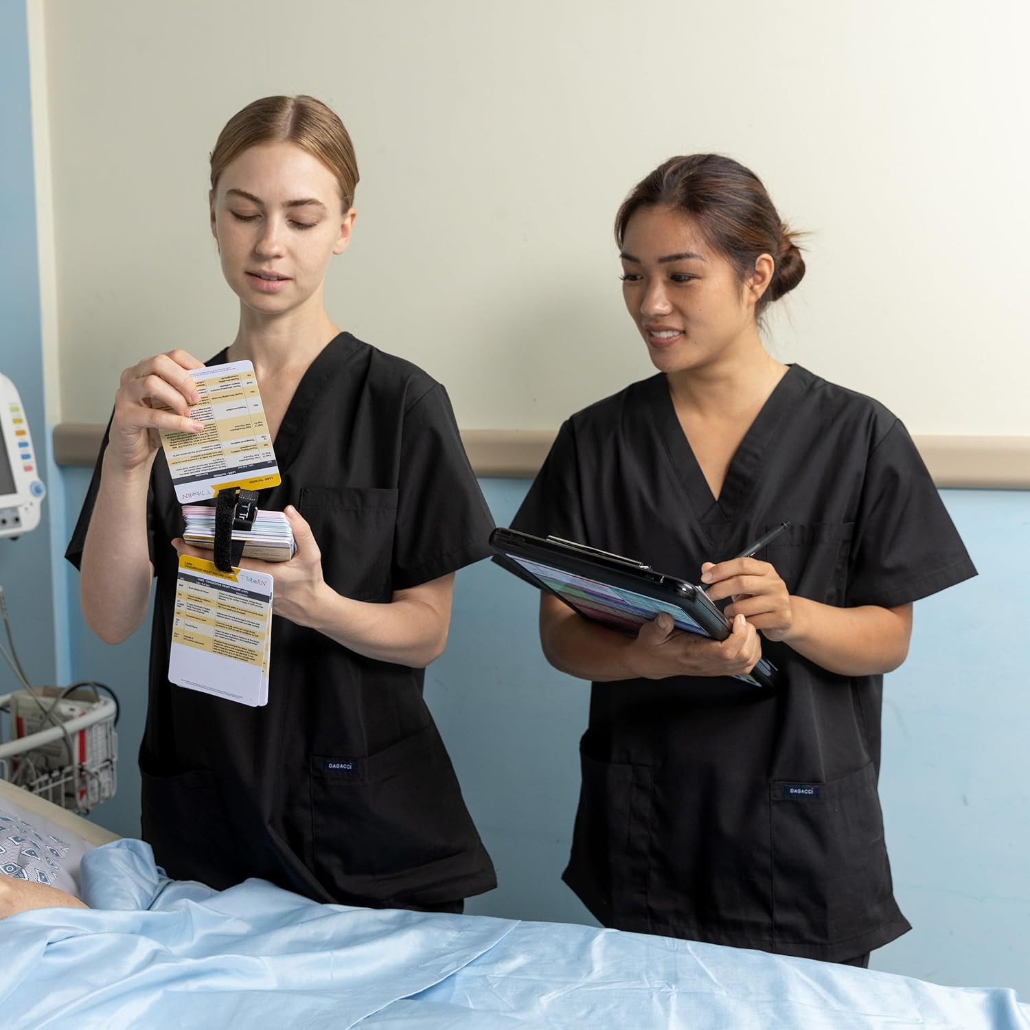 Tribe RN 2019 Pocketguru Set by - 85 Scrub Pocket Sized Nurse Reference Cards - (Bonus Nursing Cheat Sheets) Perfect Nurse or Nursing Student Gifts - Studying and Clinical Rounds image number 1