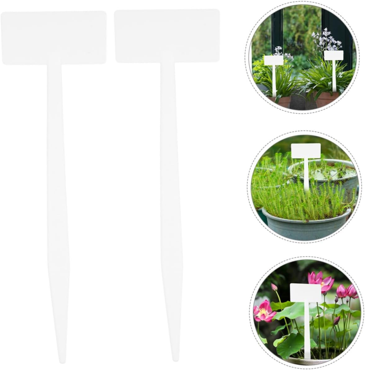 Yardenfun 10Pcs Gardening Signage Plastic Plant Labels Garden Plant Markers for Outdoor Garden Use image number 2