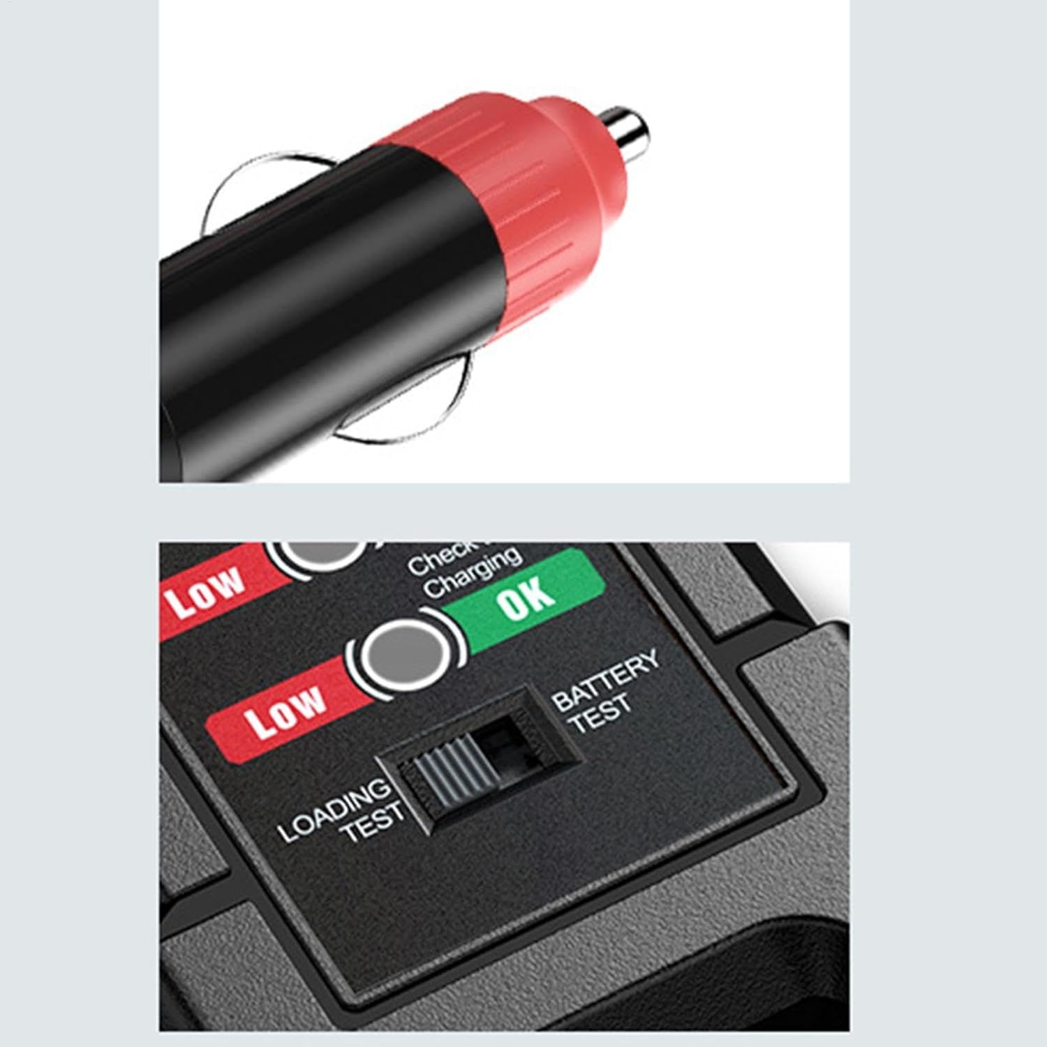 Car Battery Tester - 12V/24V Battery Voltage Tester,Alternator Battery Tester for Car, Motorcycle, Boat