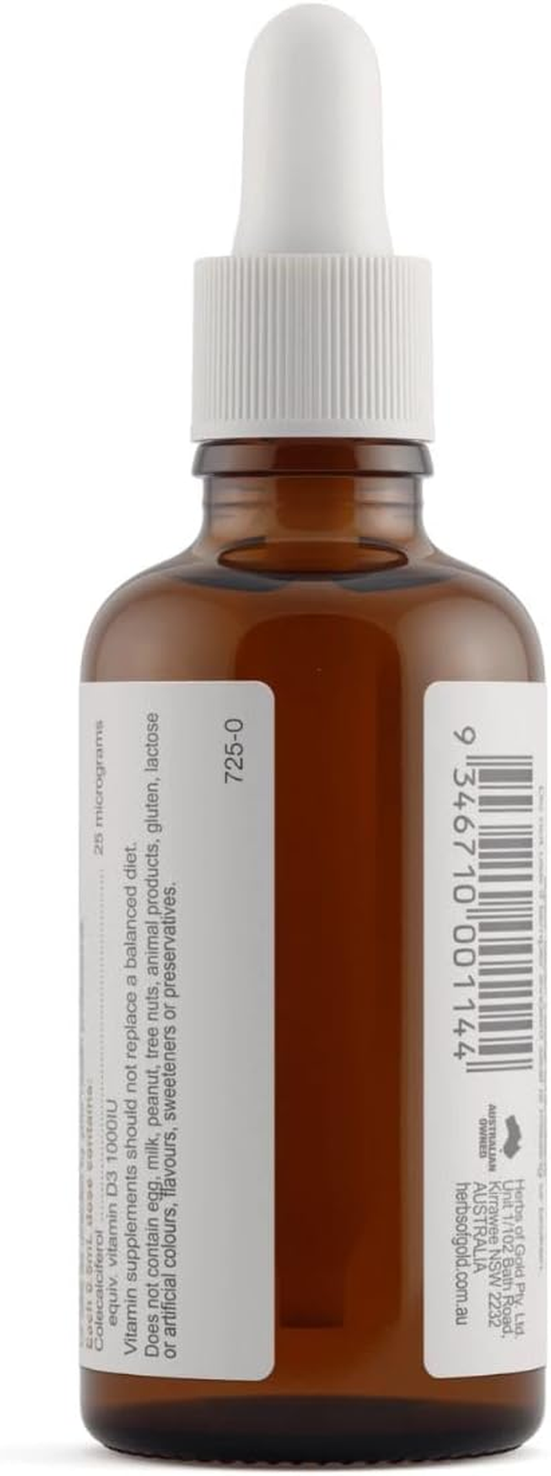 Herbs of Gold Vitamin D3 1000 Liquid 50Ml image number 2