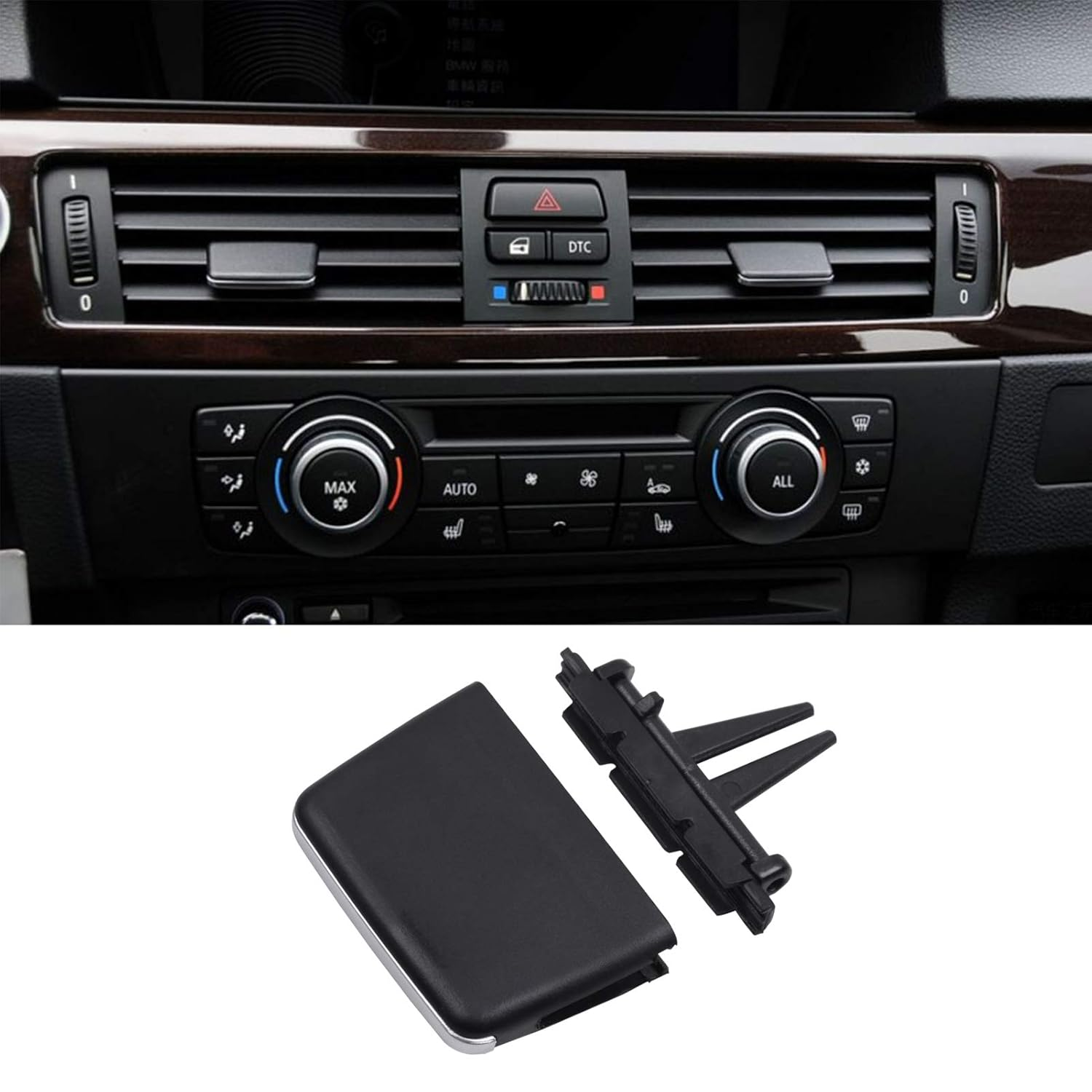 1PCS Front Row Air Vent Clip Tab Compatible with BMW 3 Series E90 E91 E92 E93, Upgraded Air Grille Tab Air Vent Outlet Tab Vent Clip Compatible with BMW 320I,325I,328I,330I,335I 2005-2011 image number 3